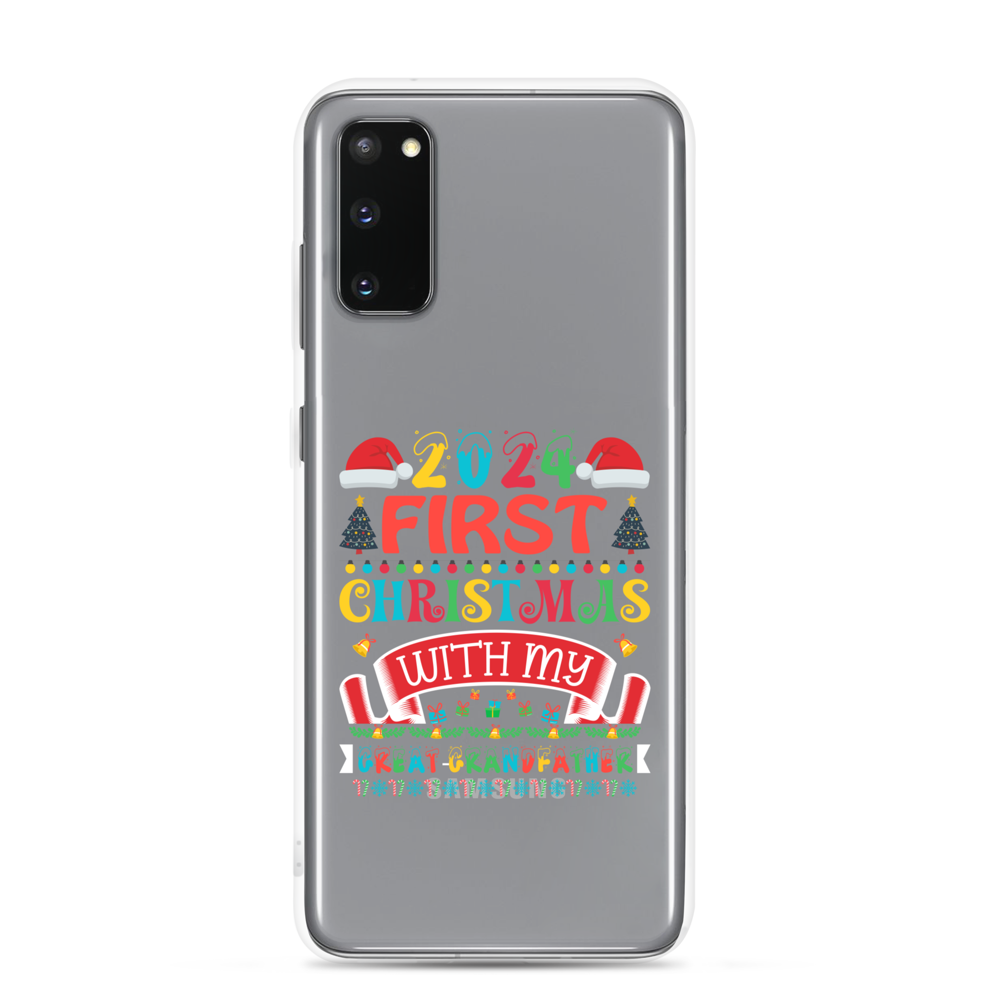 2024 My First Christmas With My Great Grandfather Clear Case for Samsung®