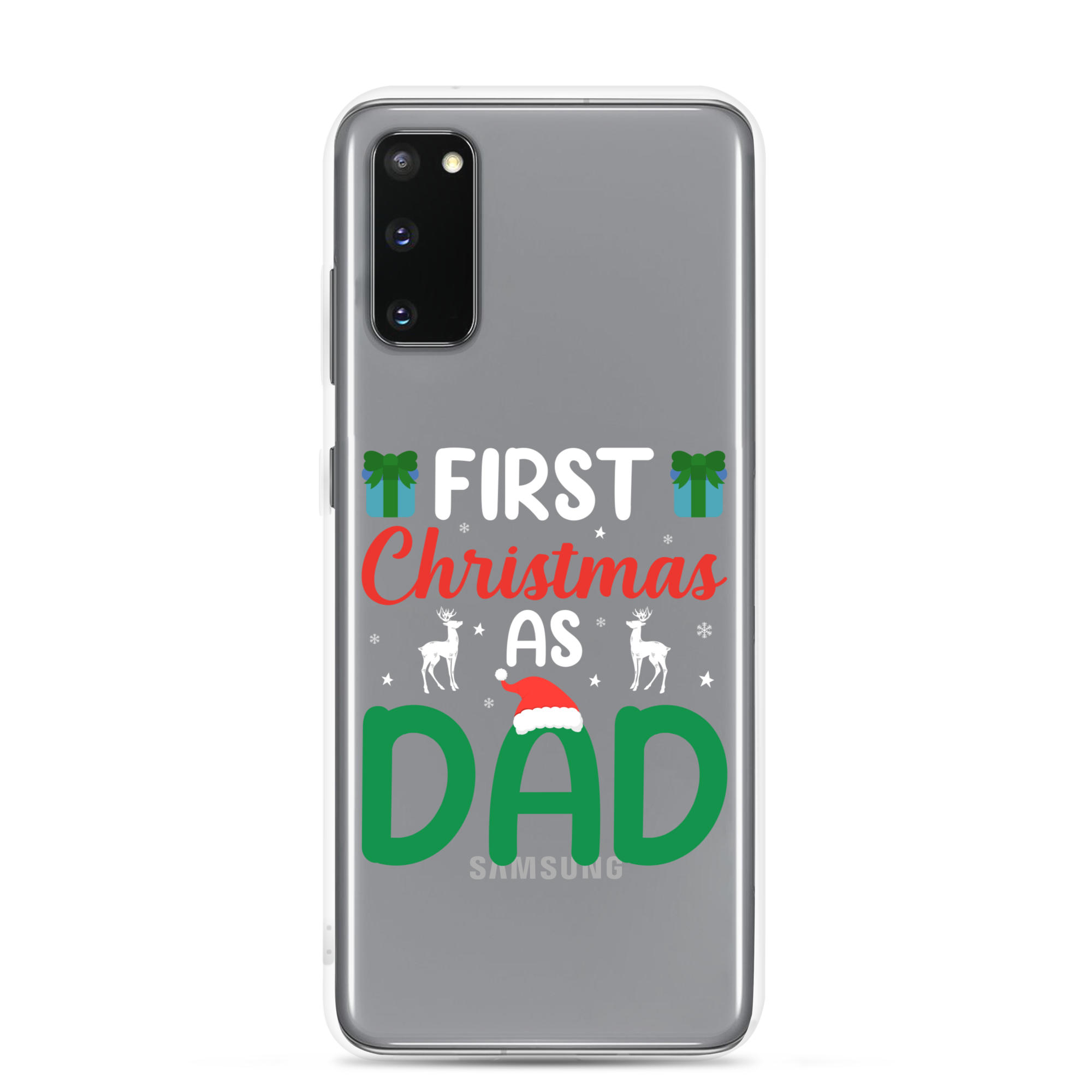 First Christmas As Dad Clear Case for Samsung®