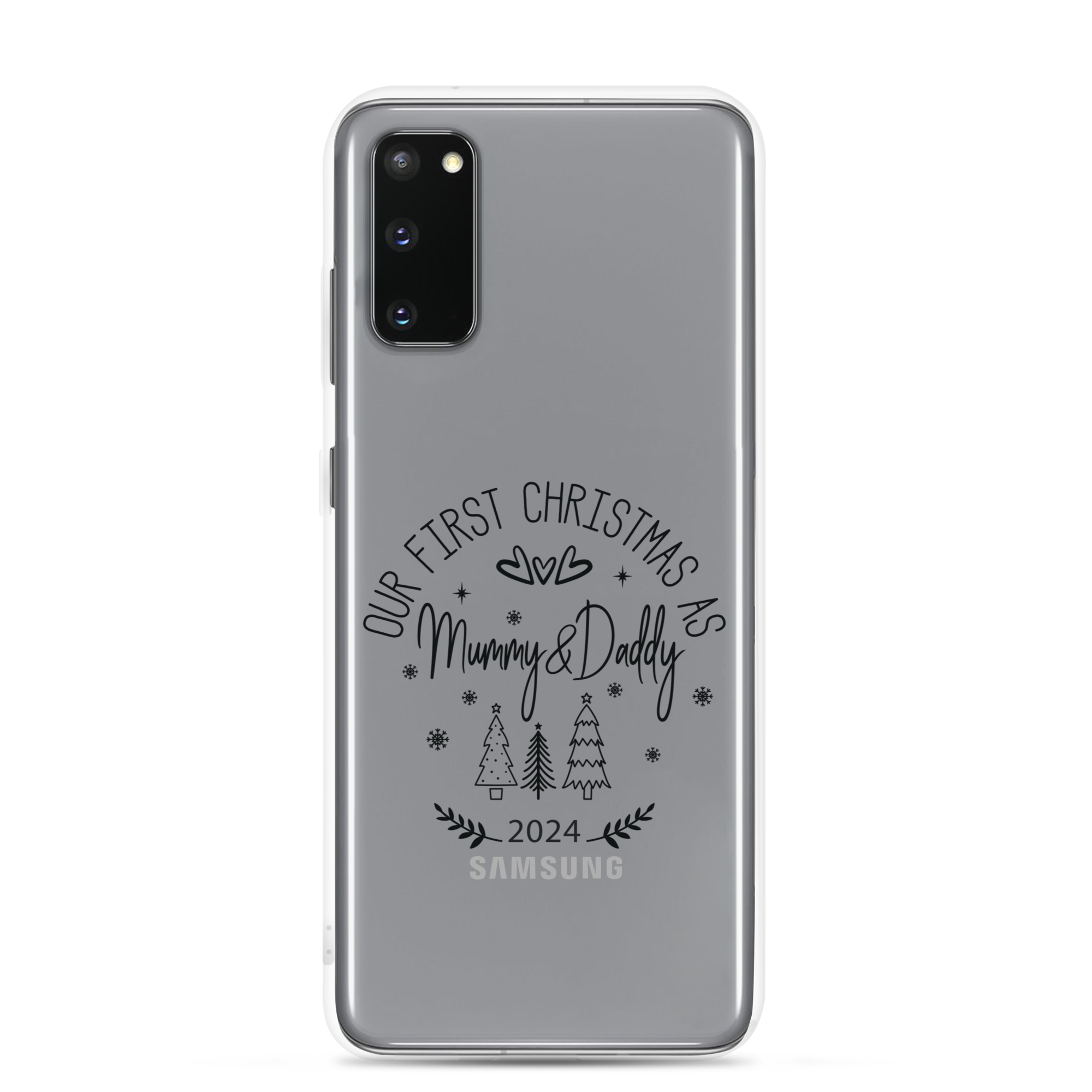 Our First Christmas As Daddy & Mummy 2024 Clear Case for Samsung®