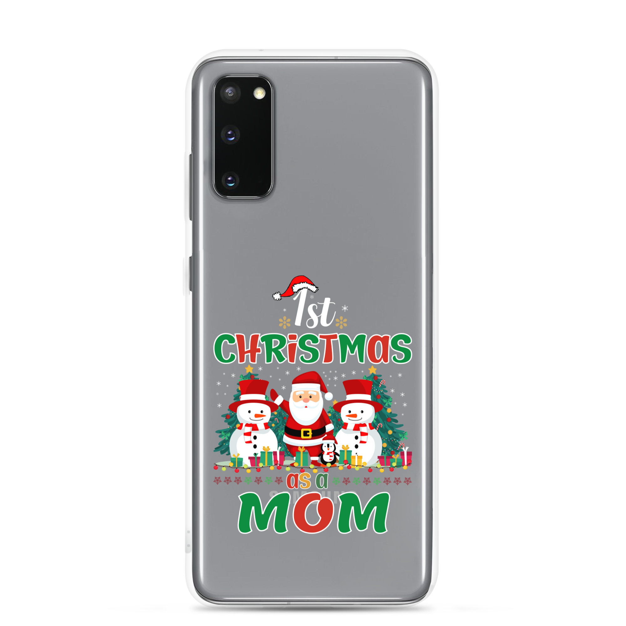 1st Christmas As A Mom Clear Case for Samsung®