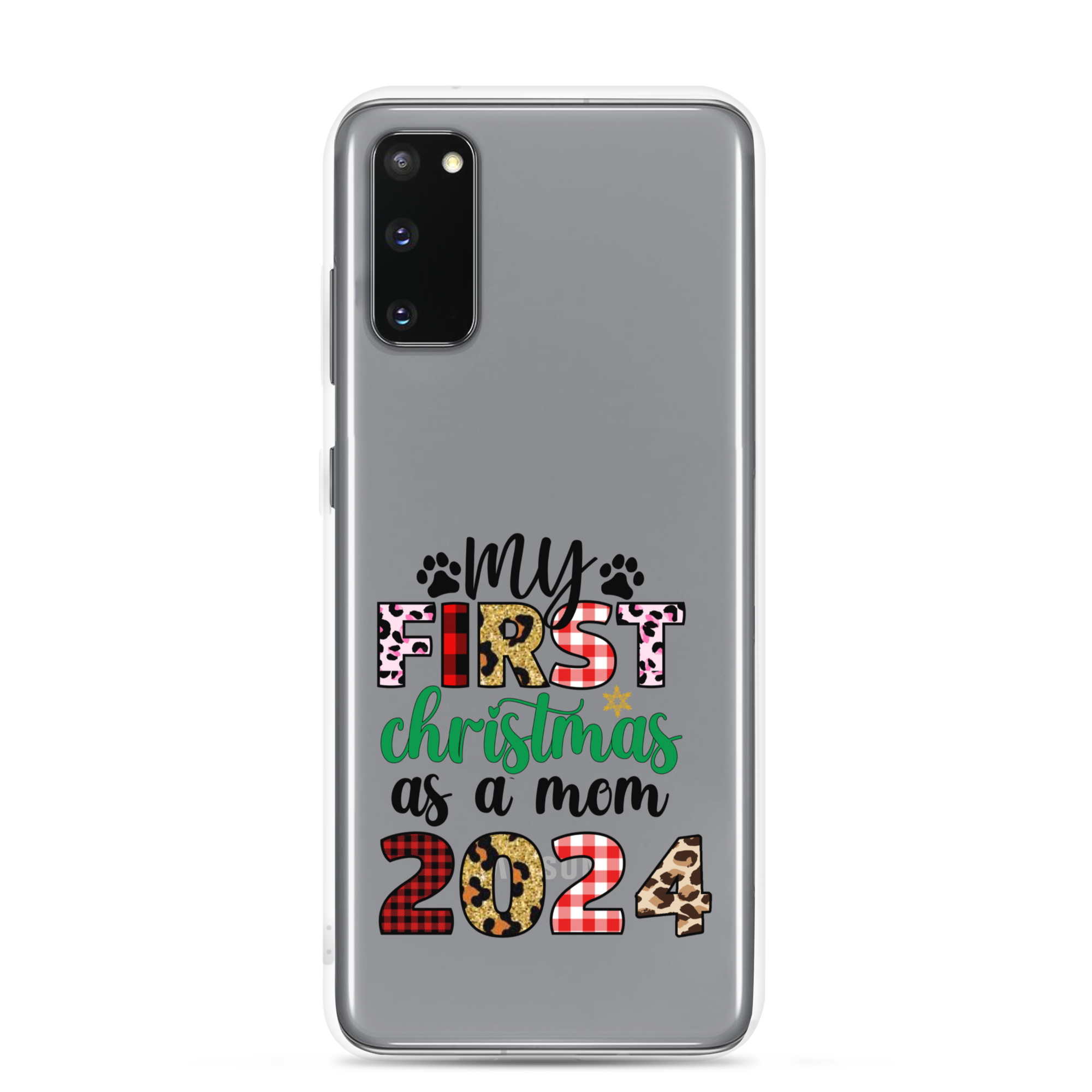 My First Christmas As A mom 2024 Clear Case for Samsung®