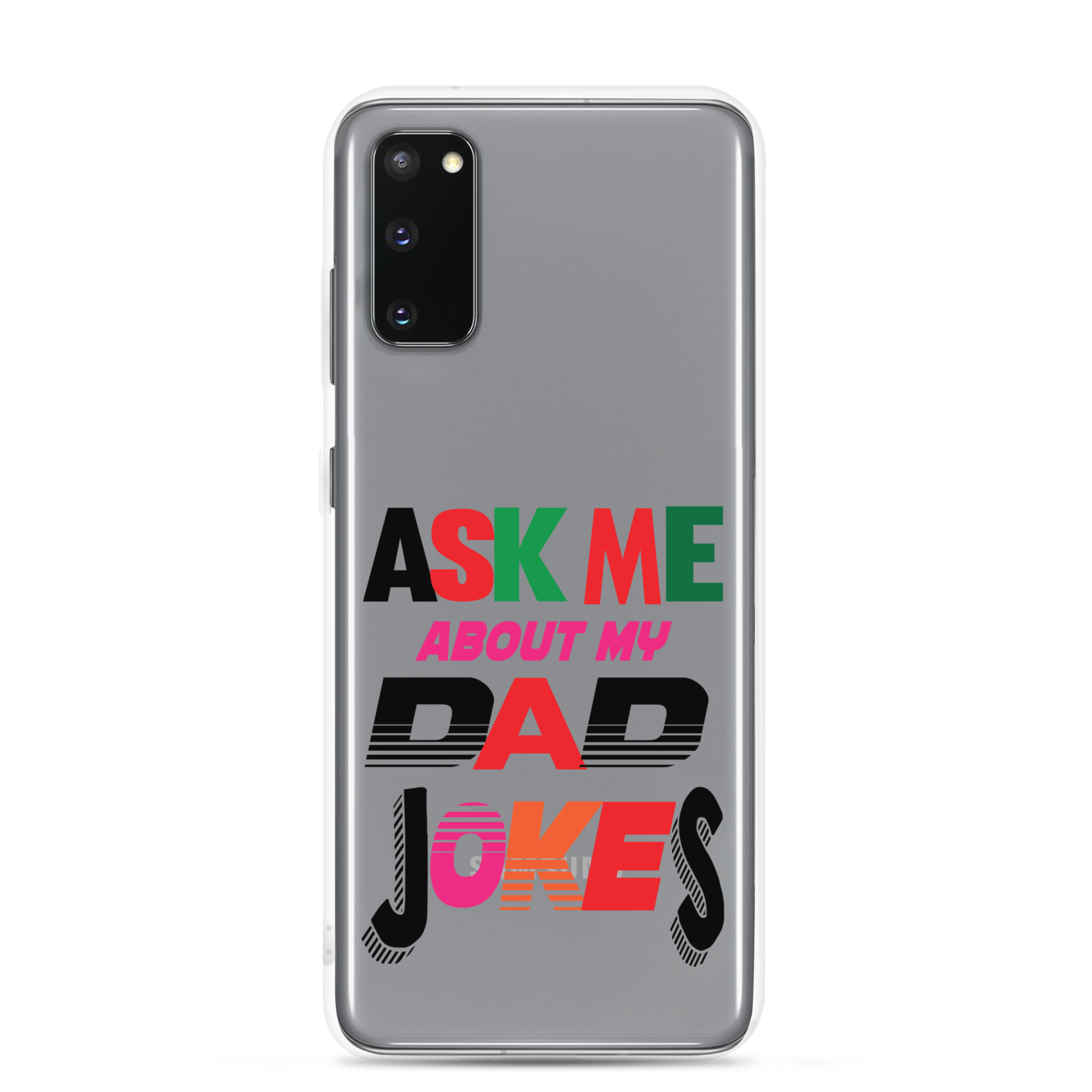 Ask Me About My Dad Jokes Clear Case for Samsung®