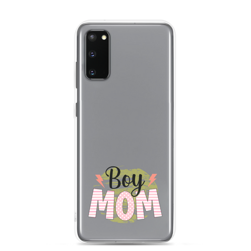 Boy Mom Sublimation Clear Case for Samsung®