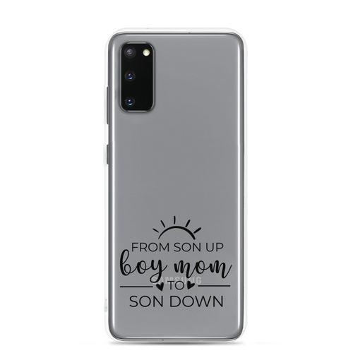 Boy mom from son up to son down Clear Case for Samsung®