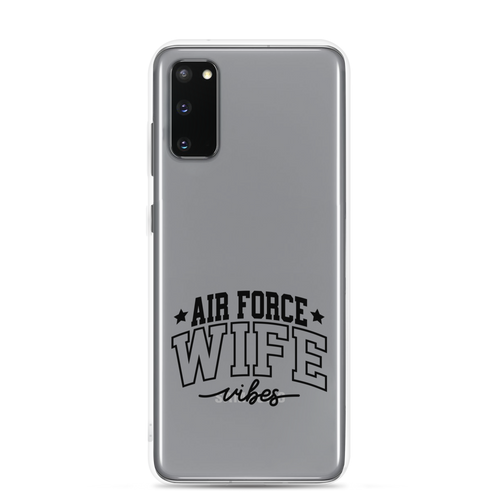 Air Force Wife Vibes Clear Case for Samsung®