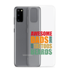 Awesome Dads Tattoos Beards Clear Case for Samsung®