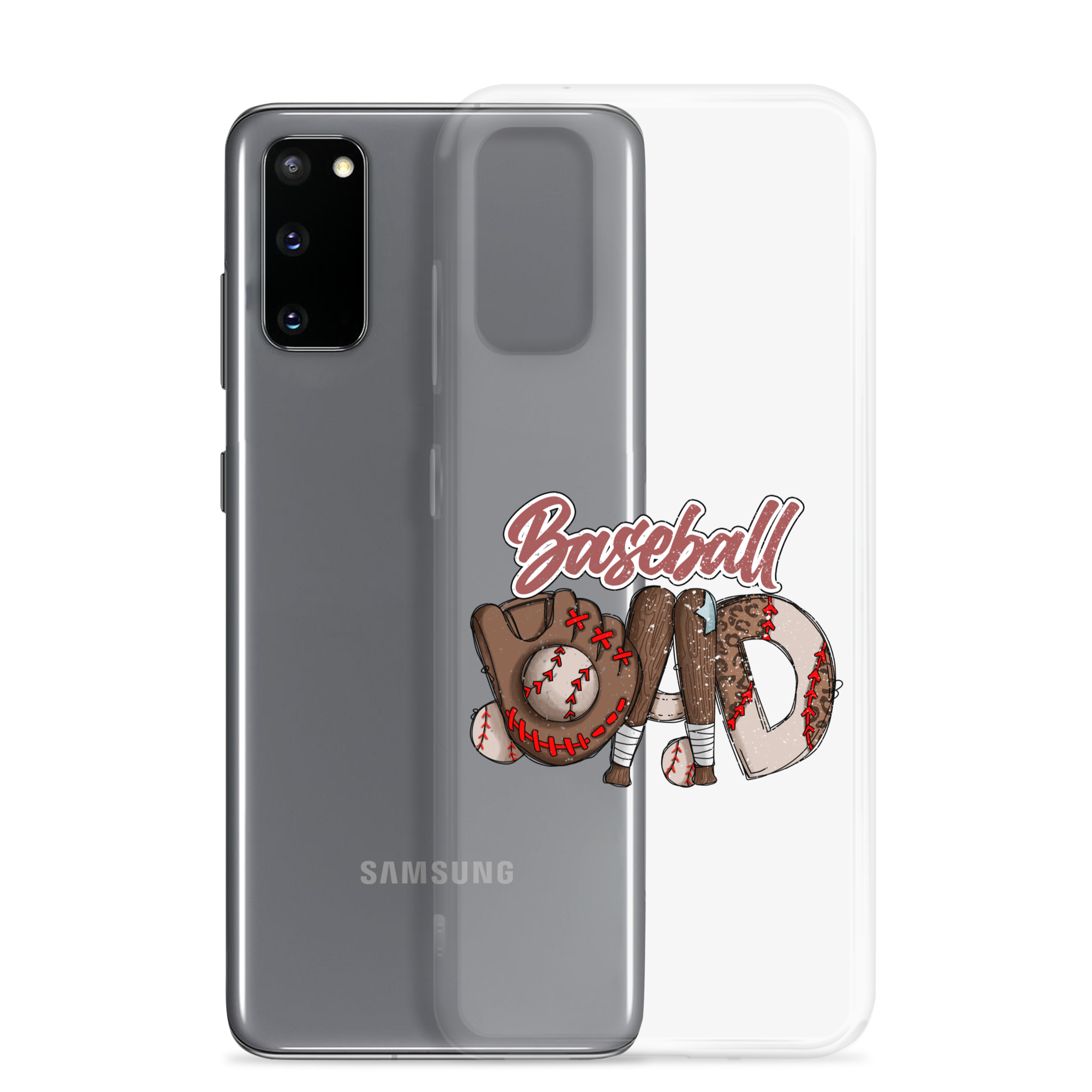 Baseball Dad Clear Case for Samsung®