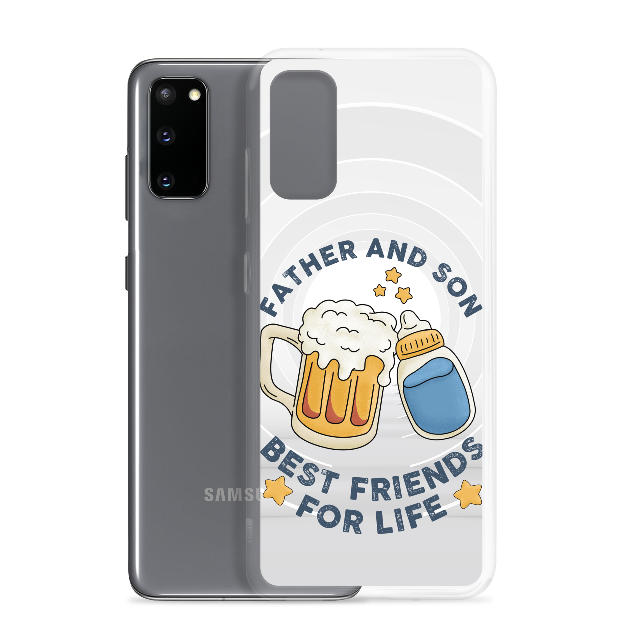 Father And Son Best Friends For Life Clear Case for Samsung®