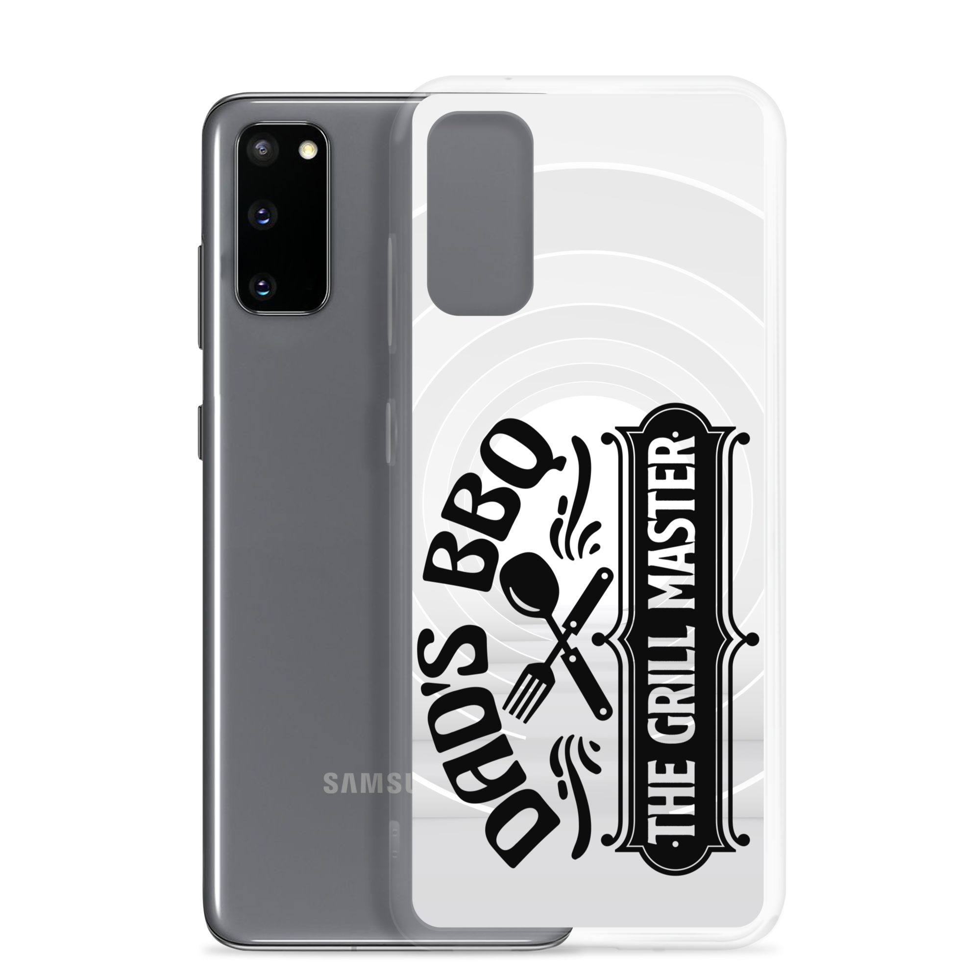 Dad's BBQ The Grill Master Clear Case for Samsung®