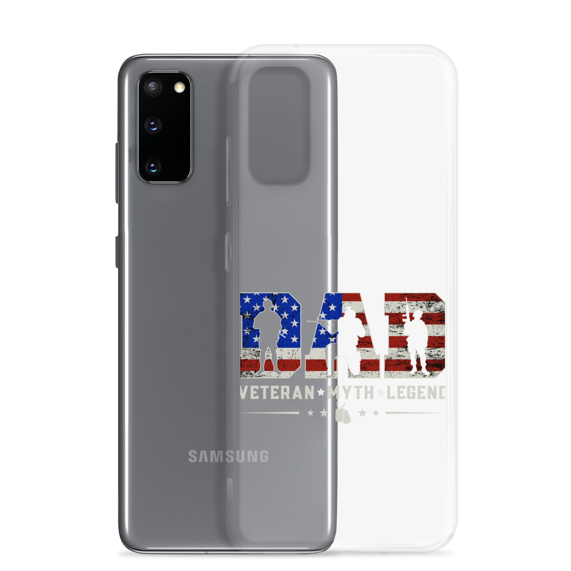 Dad Veteran Myth Legend Clear Case for Samsung®