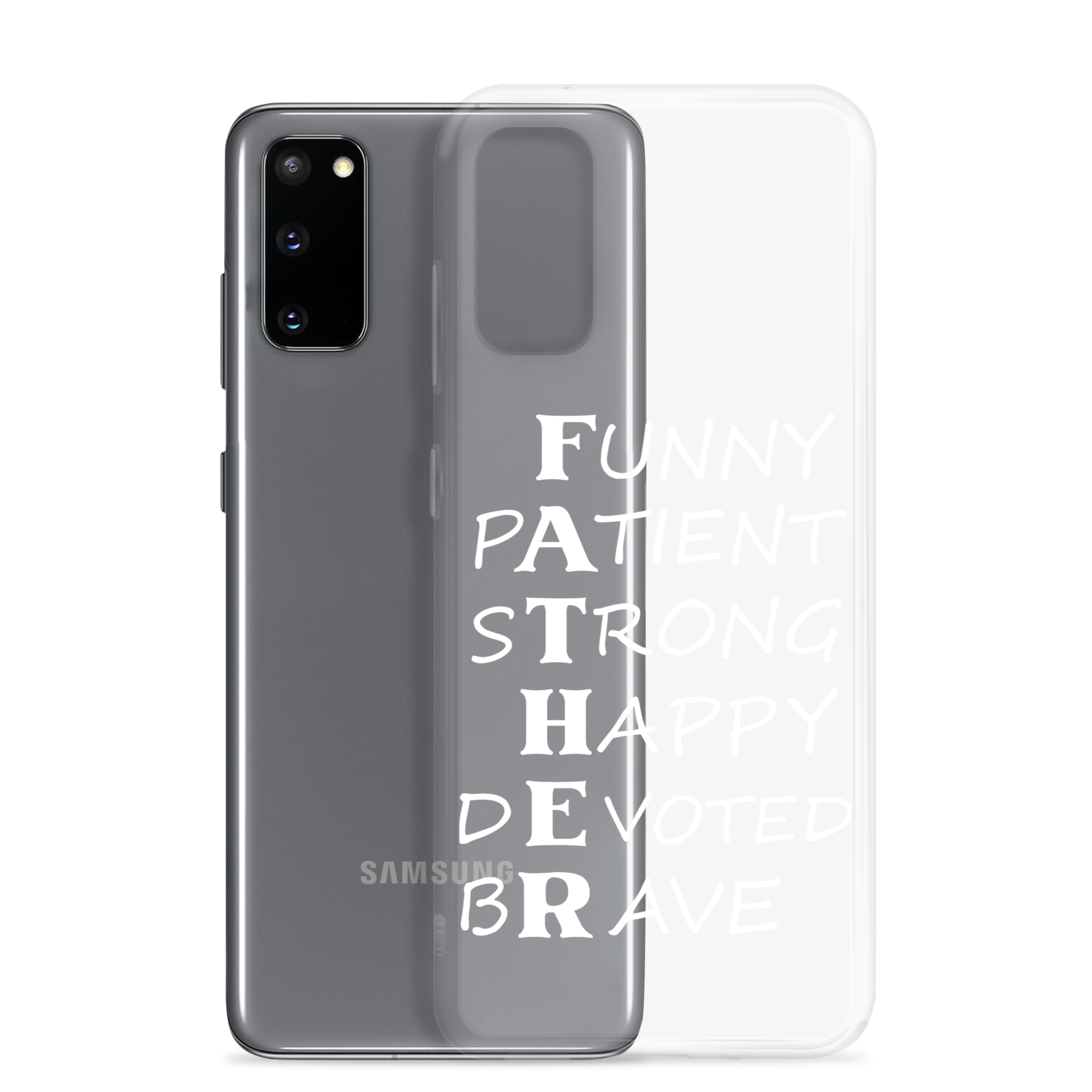 Funny Patient Strong Happy Devoted Brave Clear Case for Samsung®