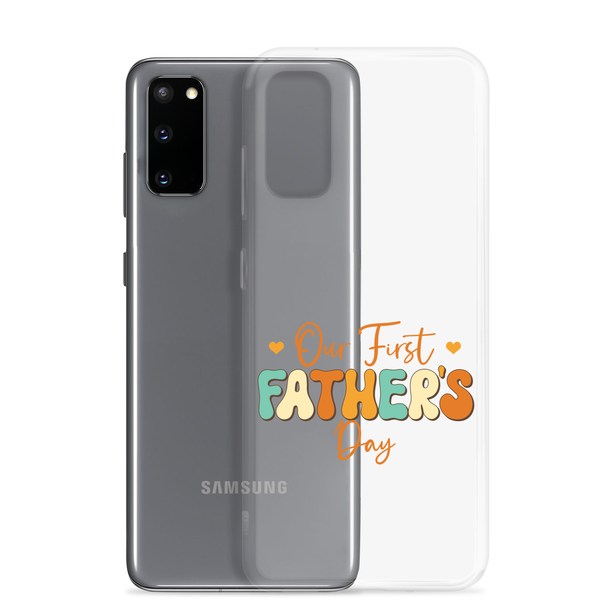 Our First Father's Day Clear Case for Samsung®