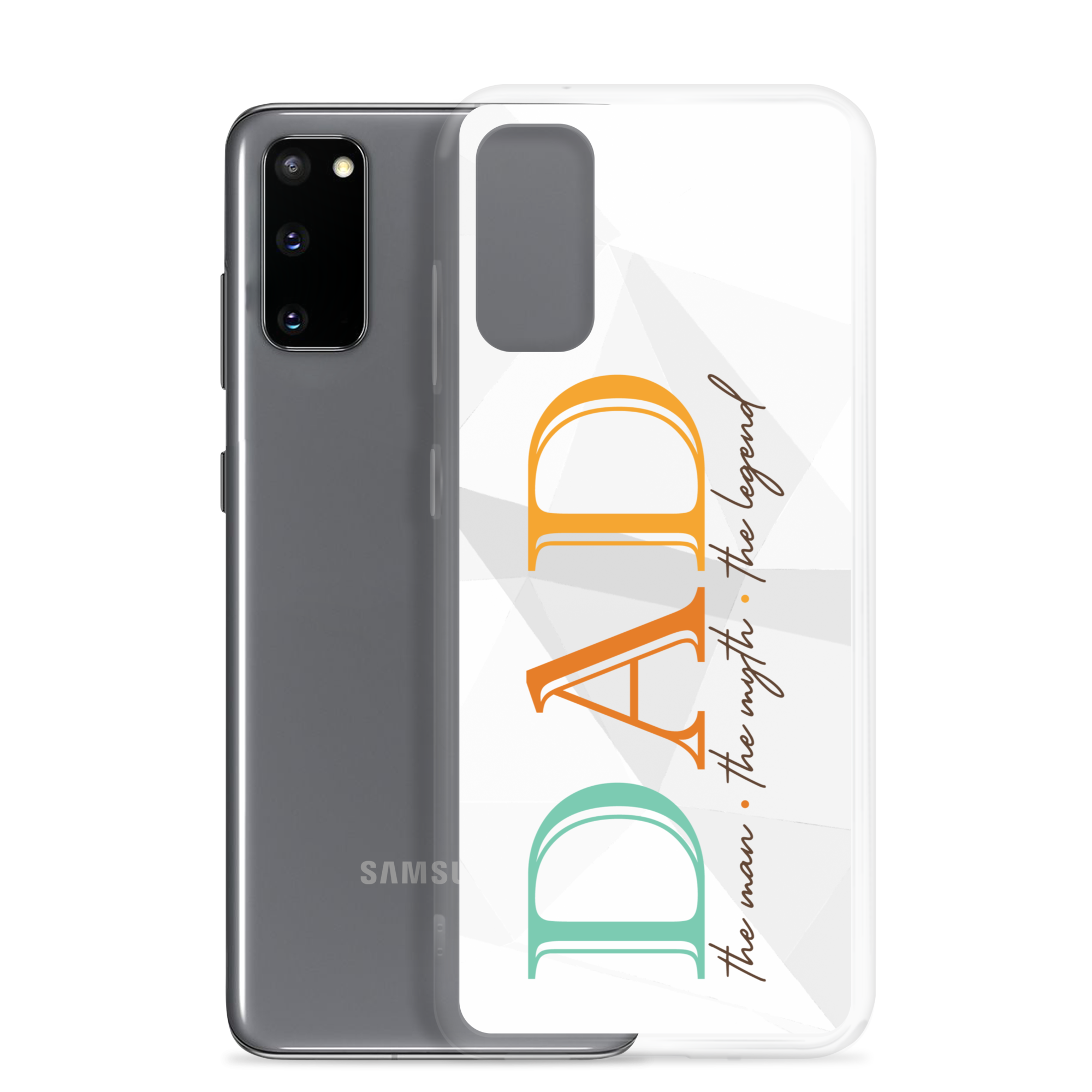 Dad The Man The Myth The Legend Clear Case for Samsung®