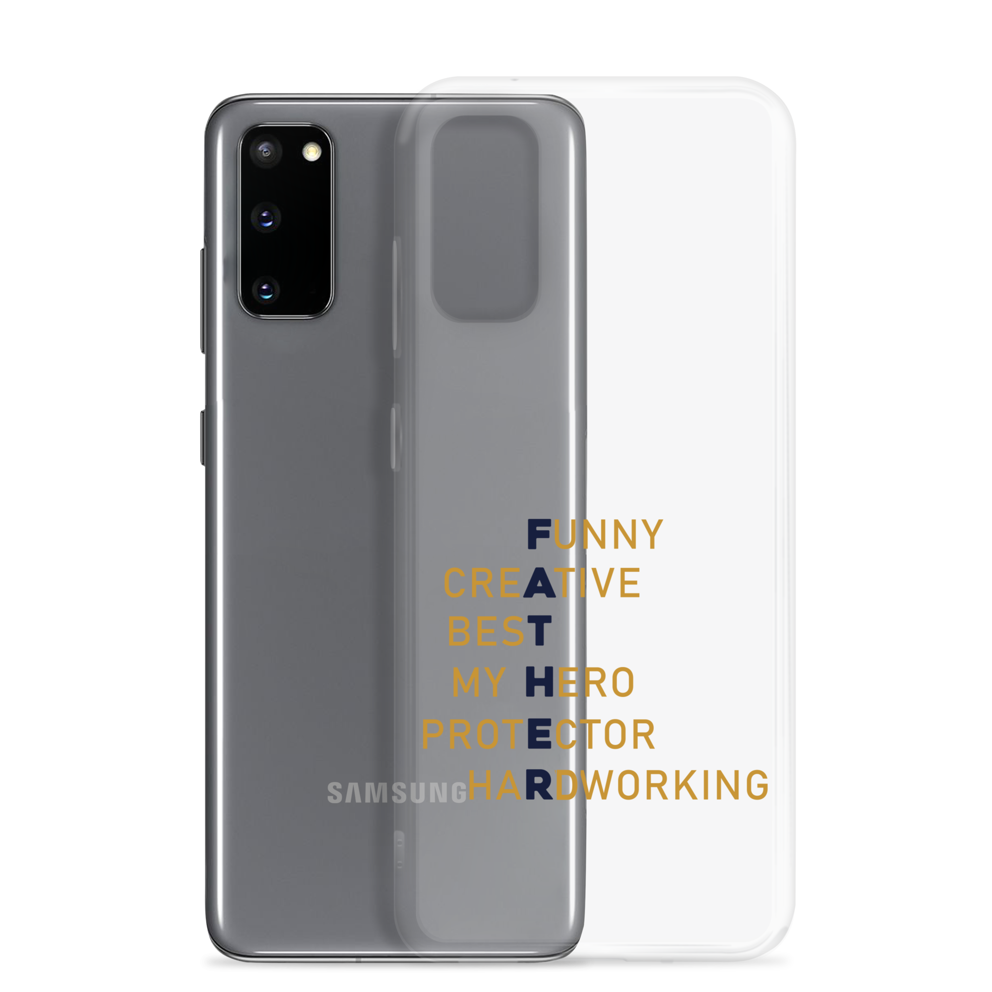 Funny Creative Best My Hero Protector HardWorking Clear Case for Samsung®