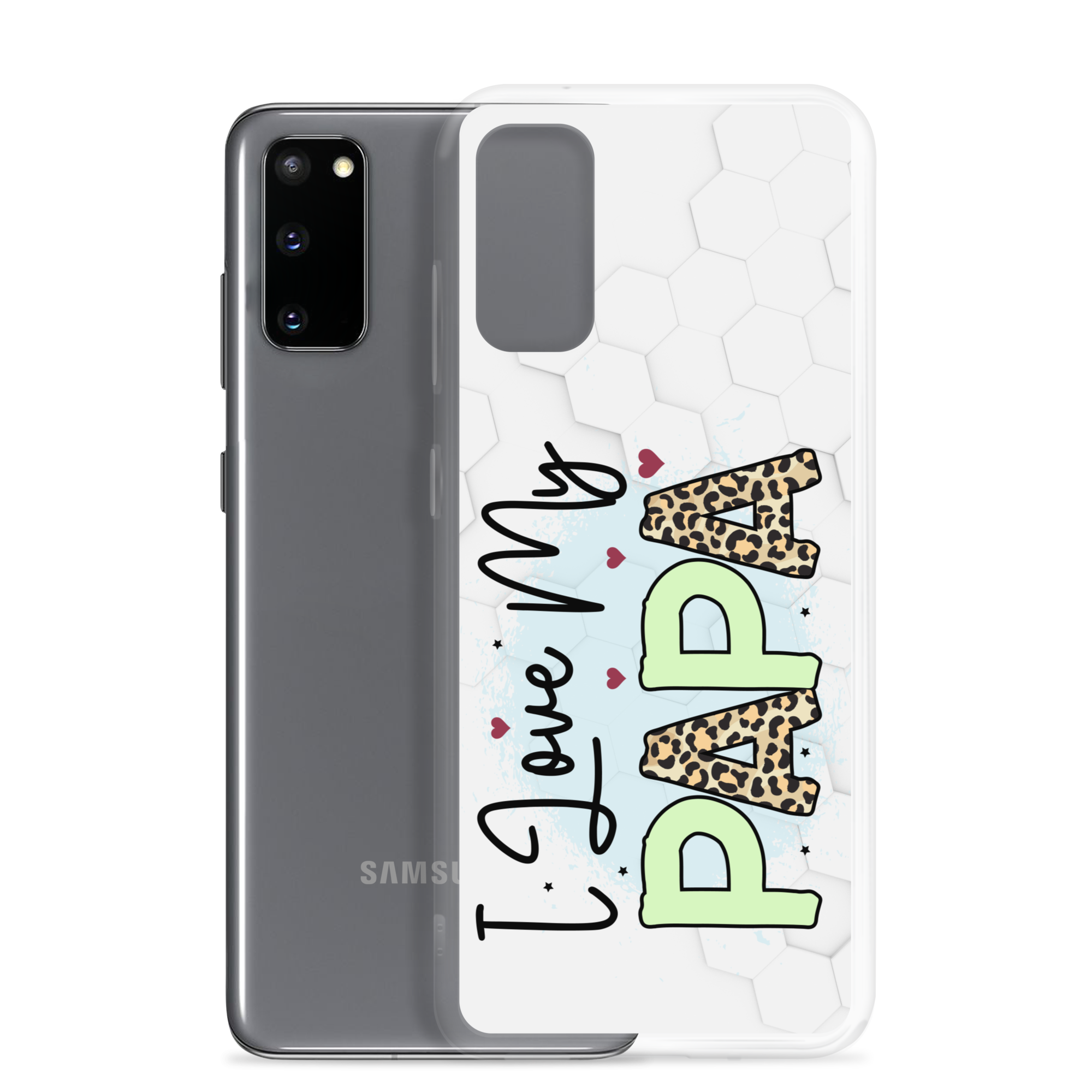 I Love My Papa Clear Case for Samsung®