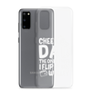 Cheer Dad Th Only Thing I Flip Is My Wallet Clear Case for Samsung®