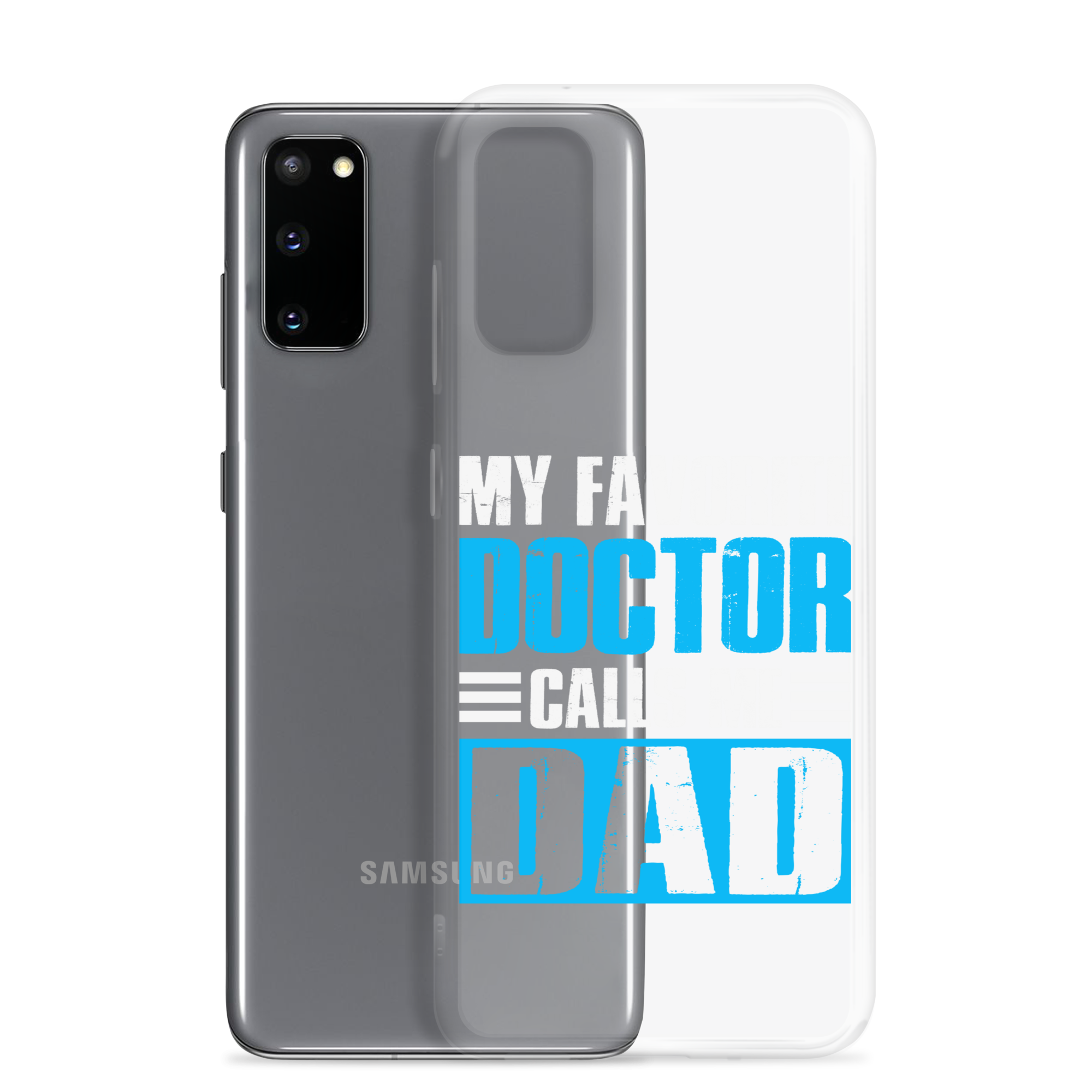 Mer Dad Don't Mess With My Mermaid Clear Case for Samsung®