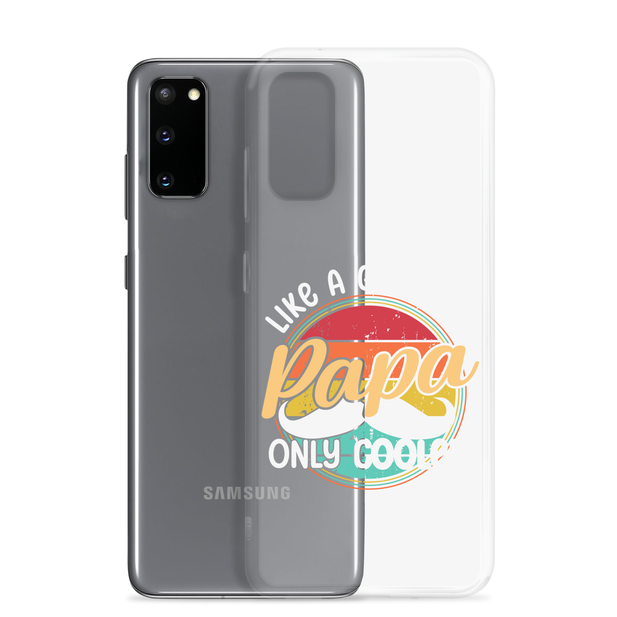 Papa Like A Grandpa Only Cooler Clear Case for Samsung®