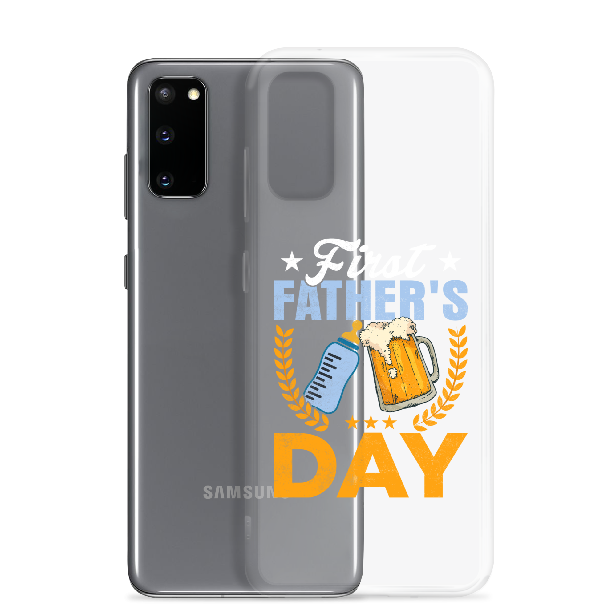 First Father's Day Clear Case for Samsung®