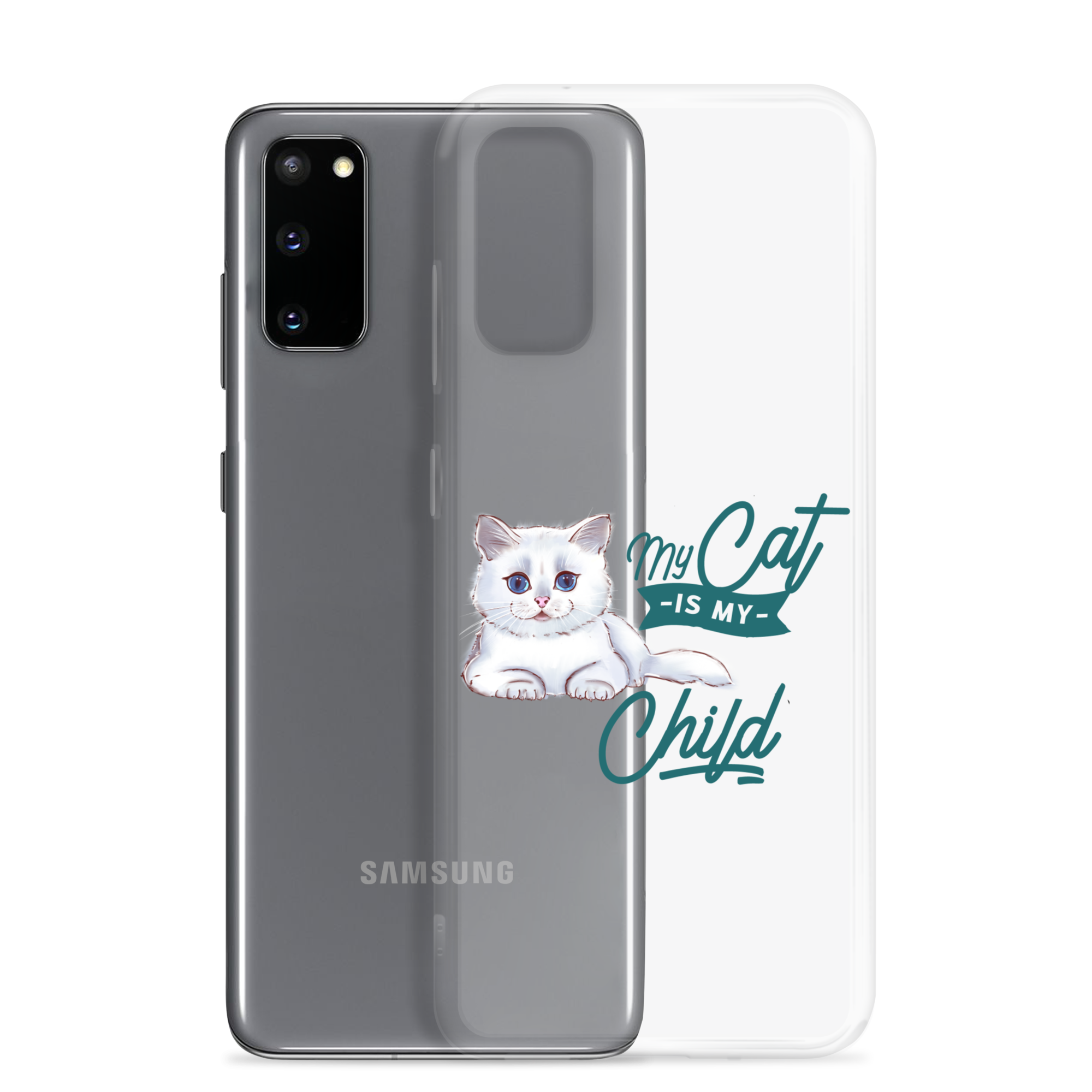 My Cat Is My Child Clear Case for Samsung®