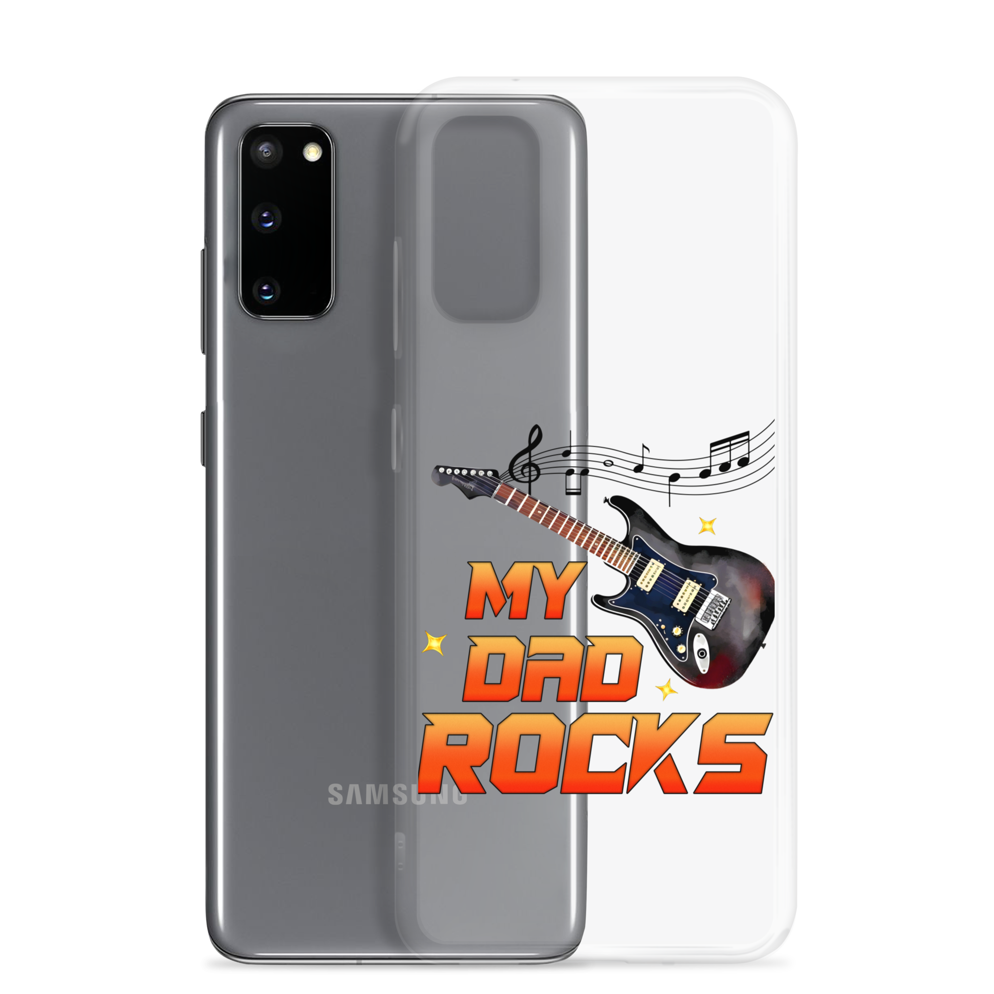 My Dad Rocks Clear Case for Samsung®