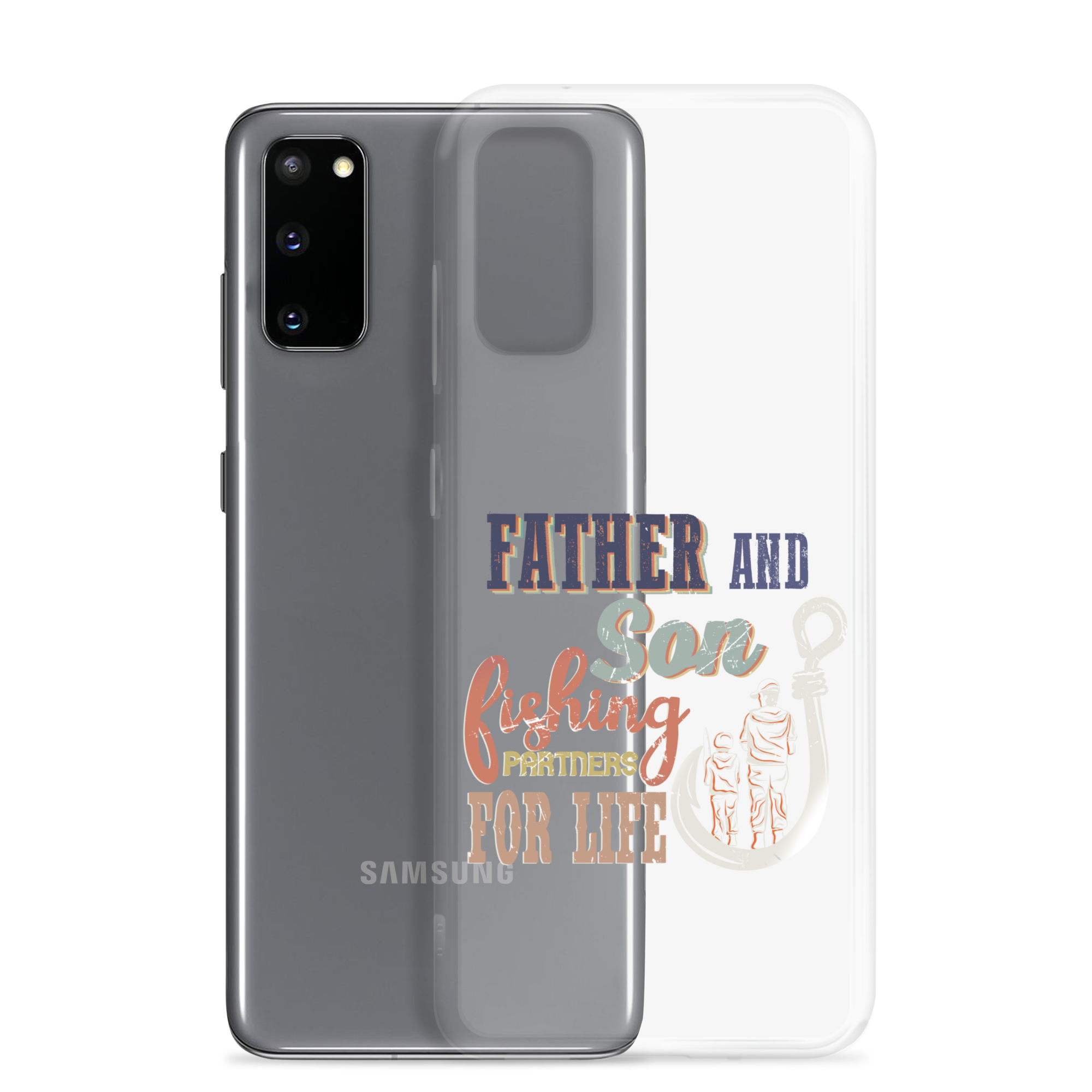 Father And Son Fishing Partners For Life Clear Case for Samsung®