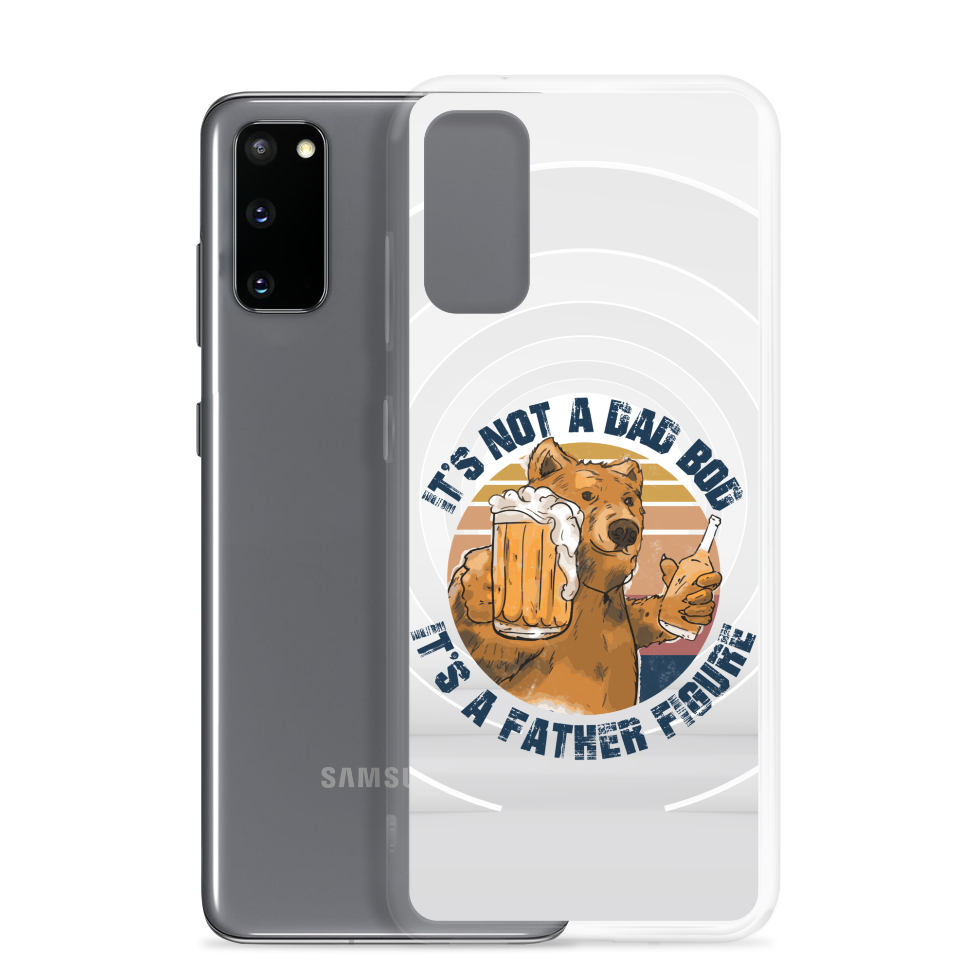 It's Not A Bod Dad It's A Father Figure Clear Case for Samsung®