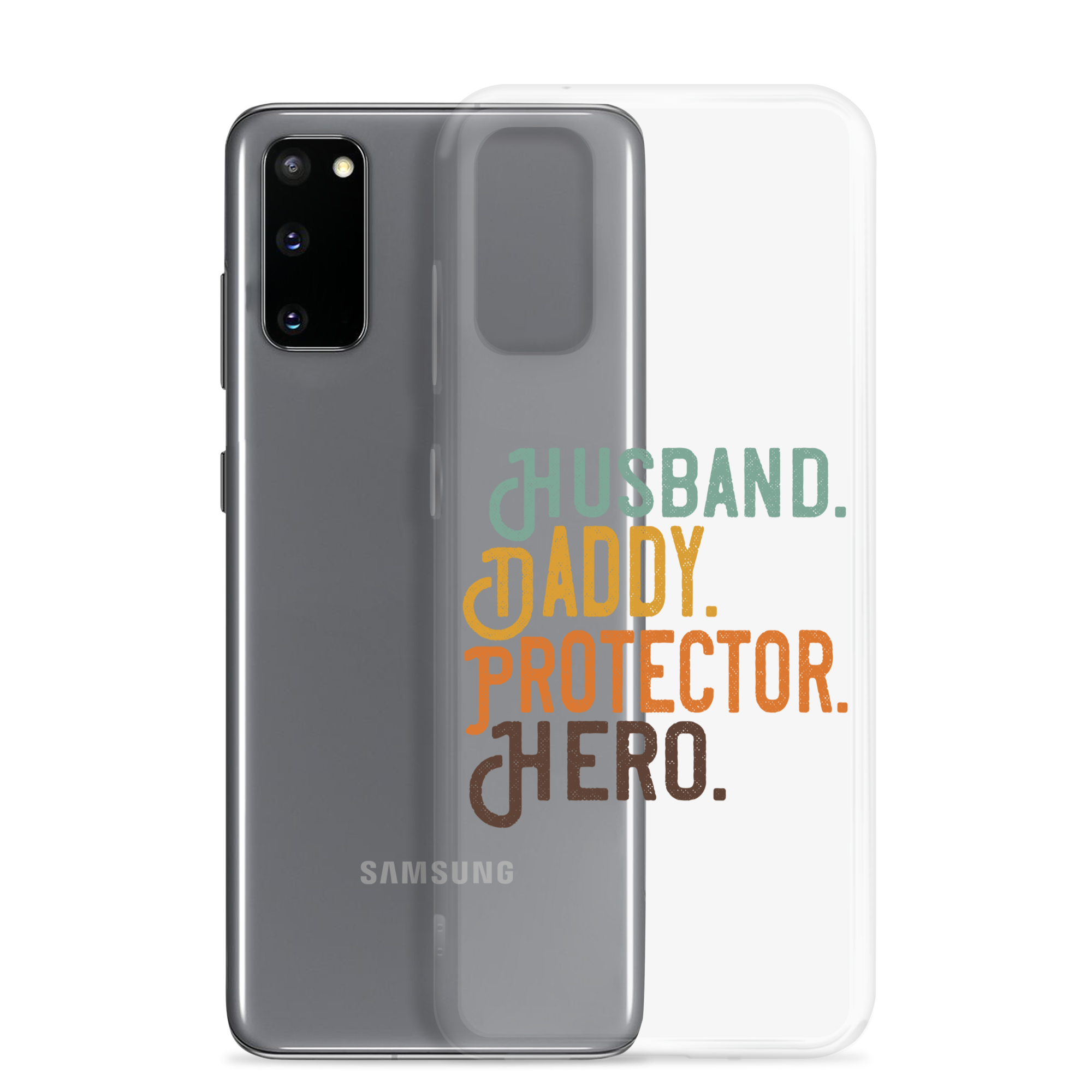 Husband. Daddy. Protector. Hero Clear Case for Samsung®