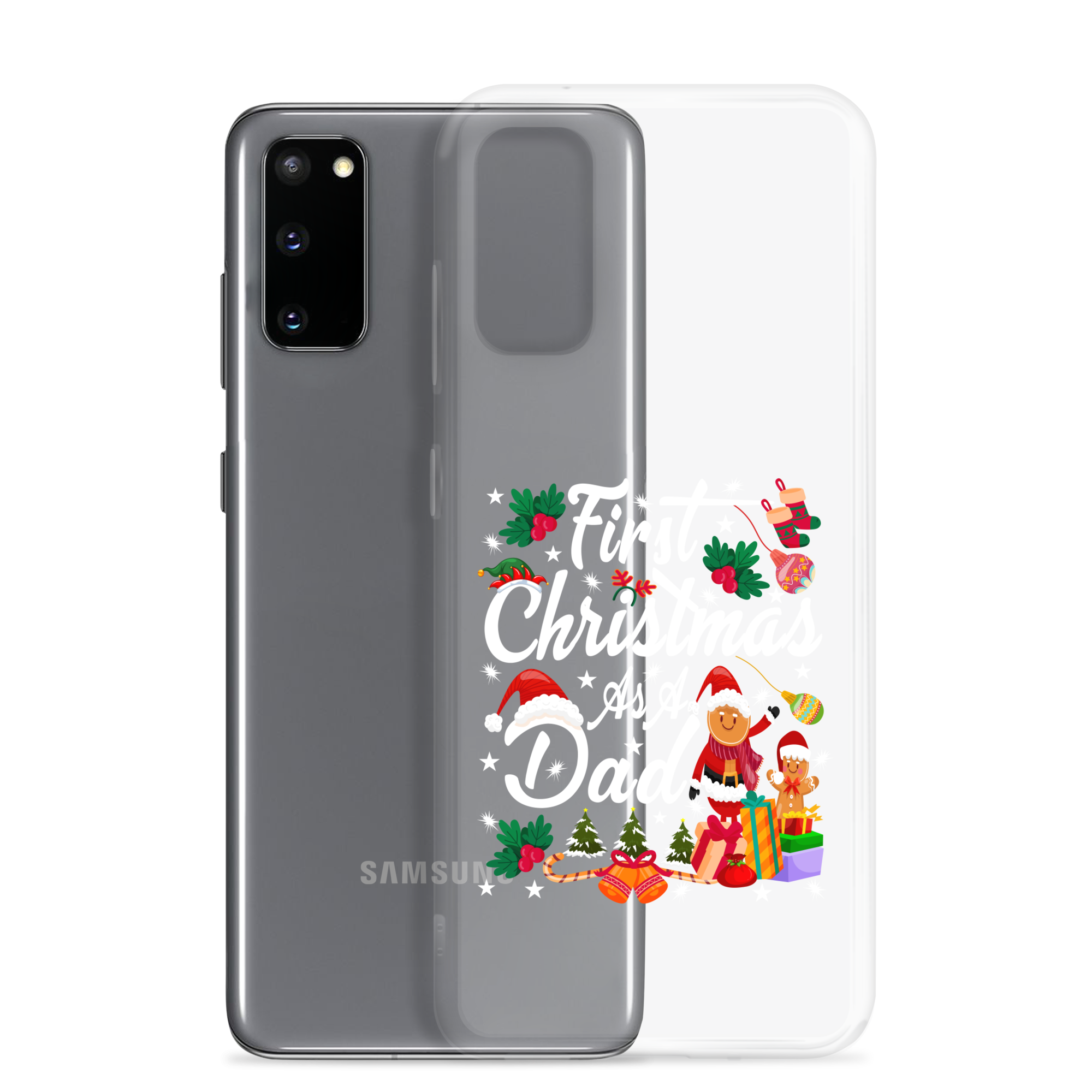 First Christmas As A Dad Clear Case for Samsung®