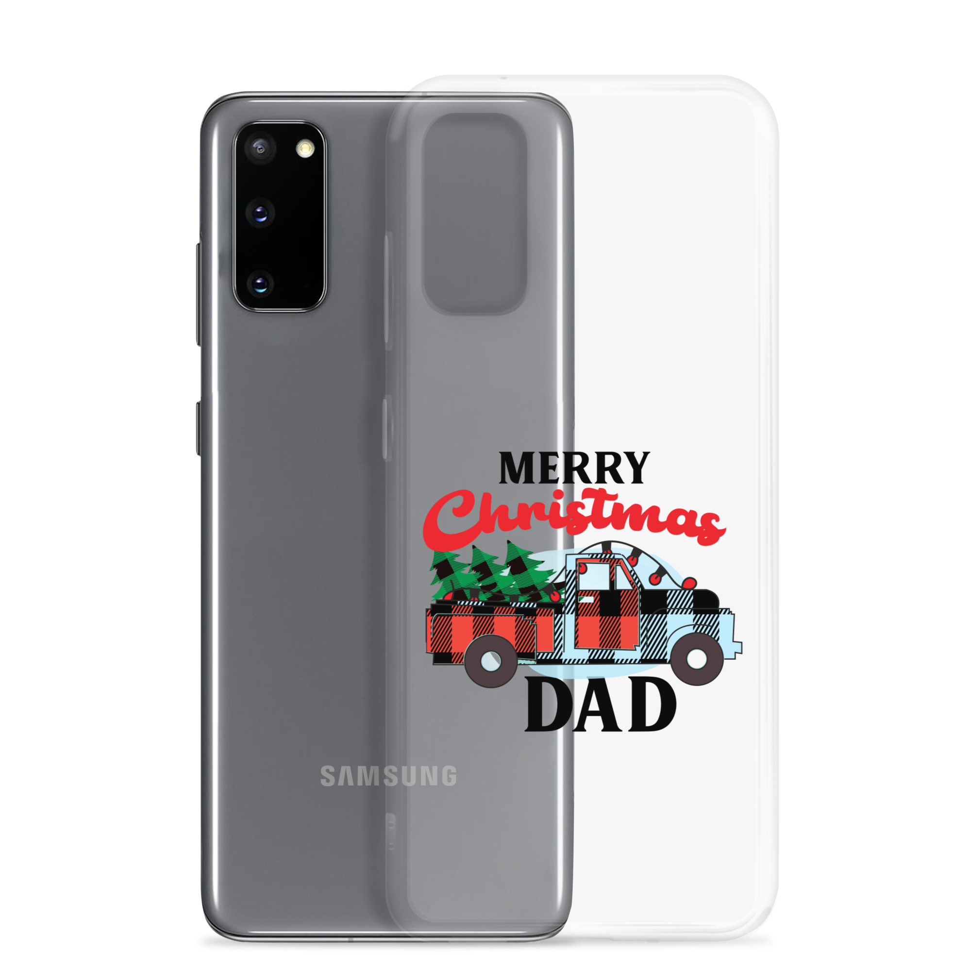 First Christmas As Dad Clear Case for Samsung®