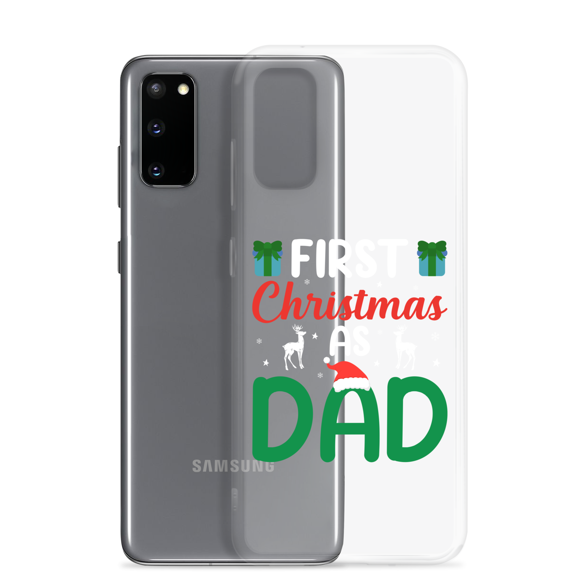 First Christmas As Dad Clear Case for Samsung®