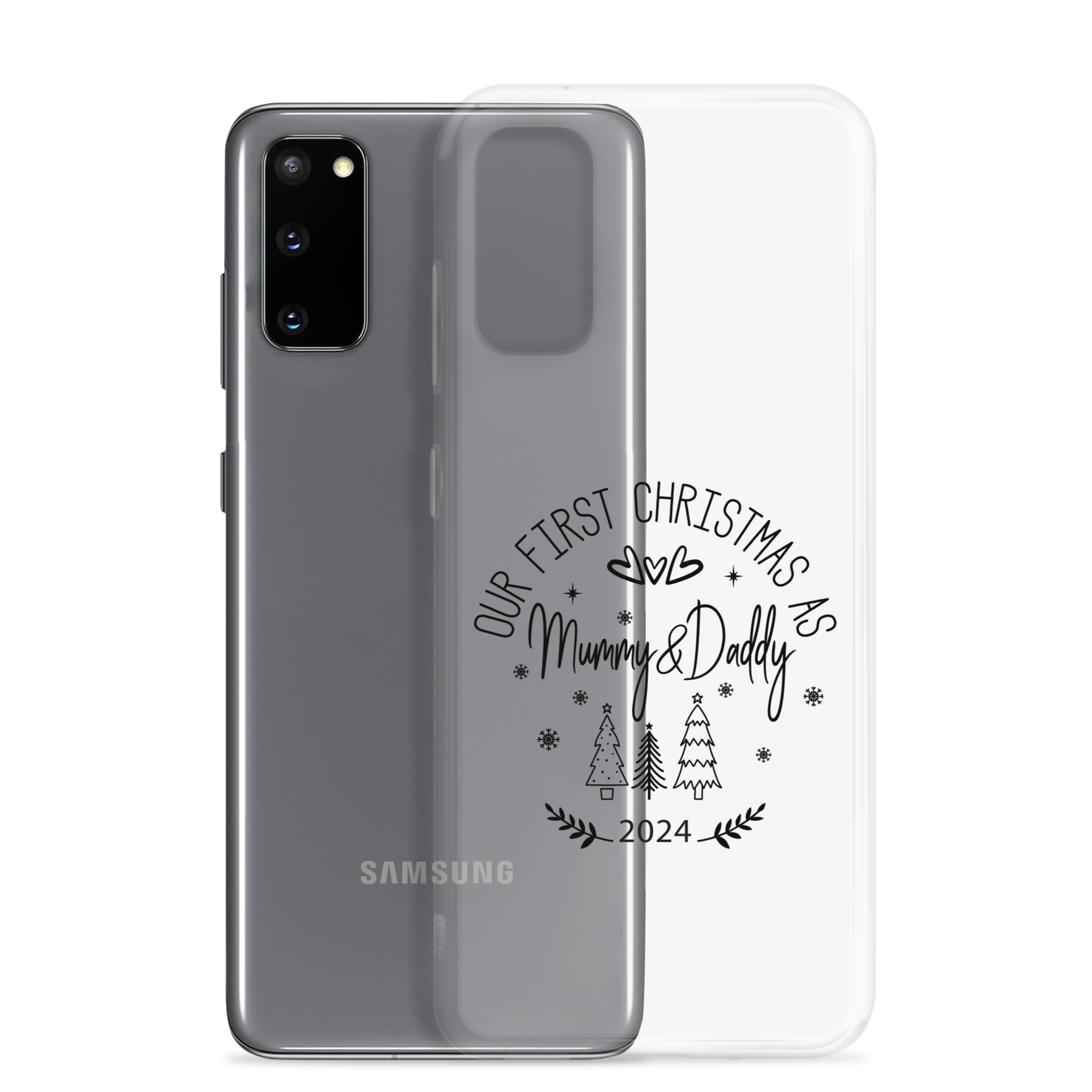 Our First Christmas As Daddy & Mummy 2024 Clear Case for Samsung®