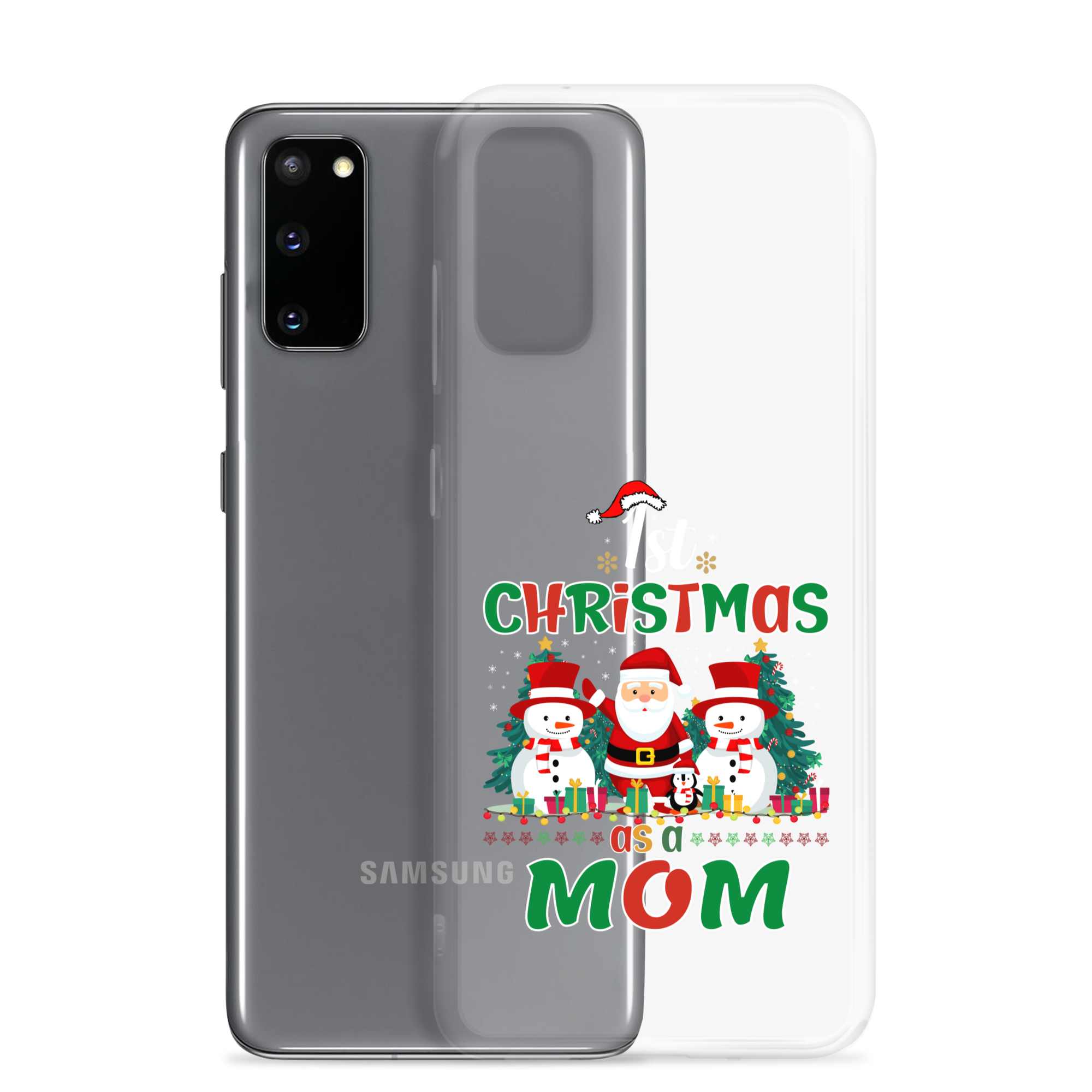 1st Christmas As A Mom Clear Case for Samsung®