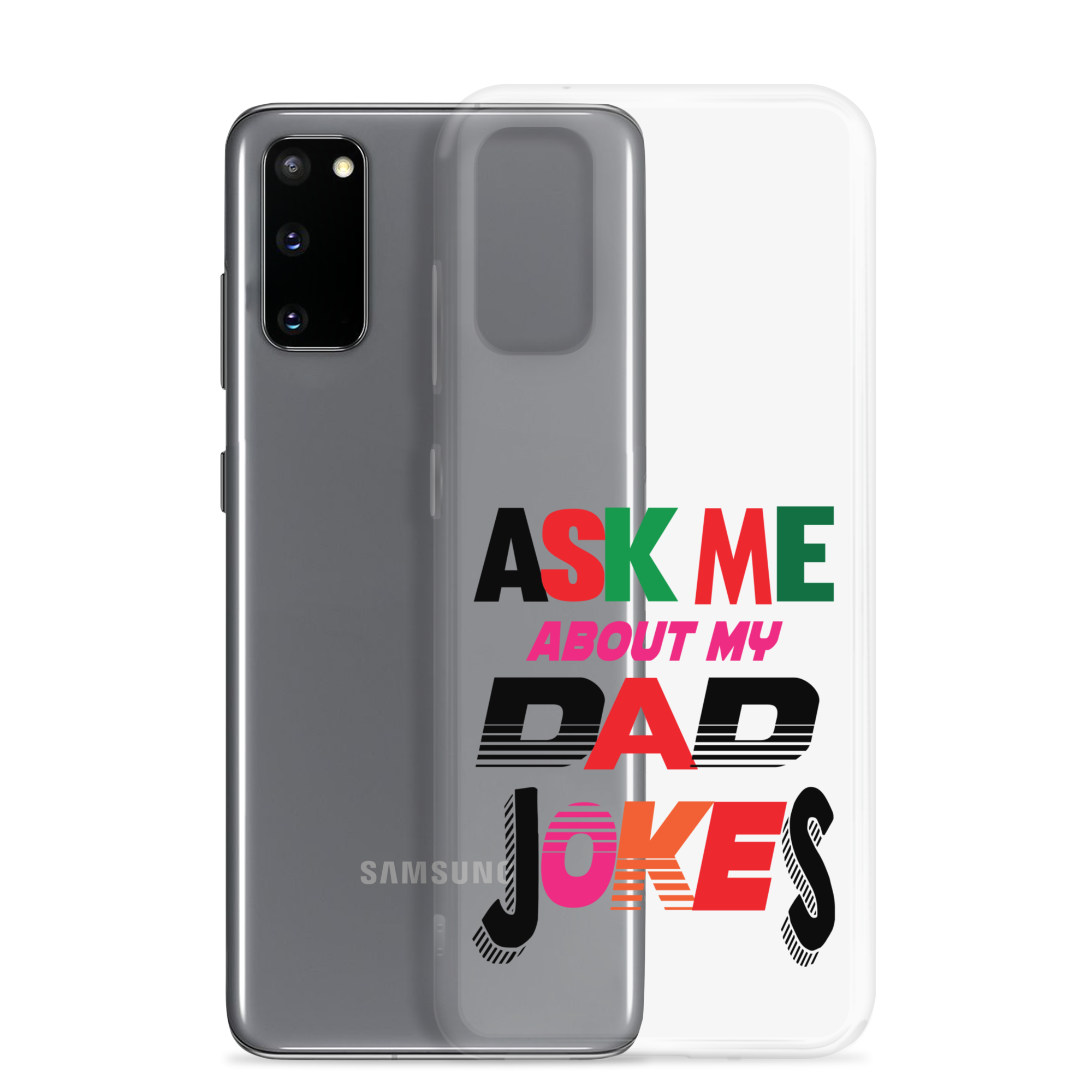 Ask Me About My Dad Jokes Clear Case for Samsung®