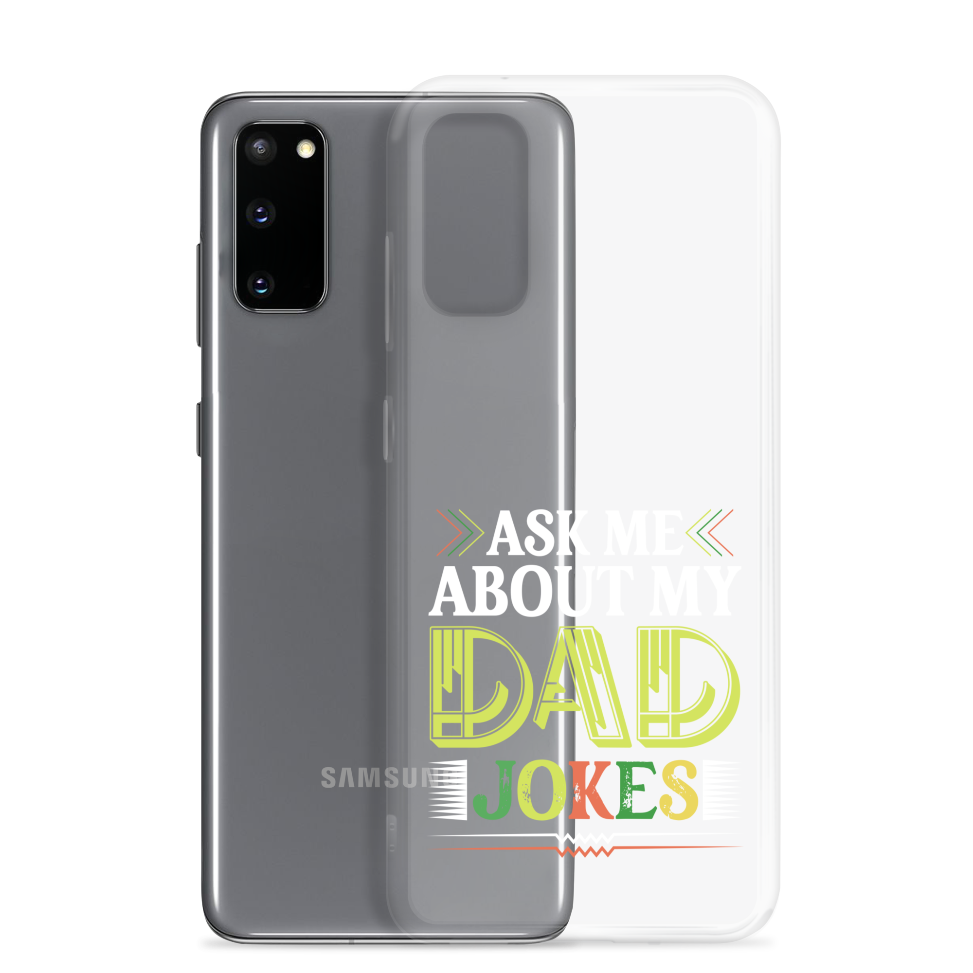 Ask Me About My Dad Jokes Clear Case for Samsung®