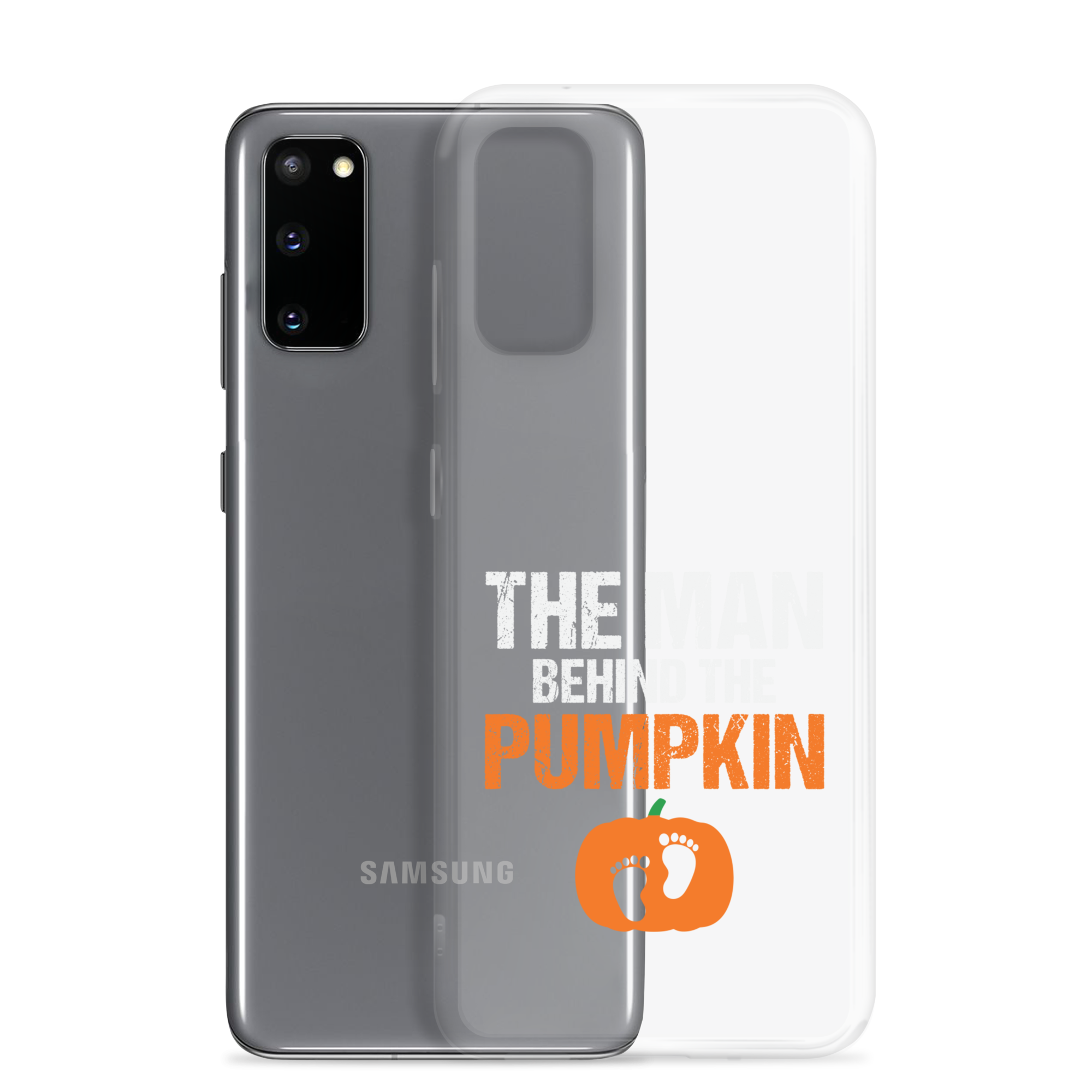 The Man Behind The Pumpkin Clear Case for Samsung®