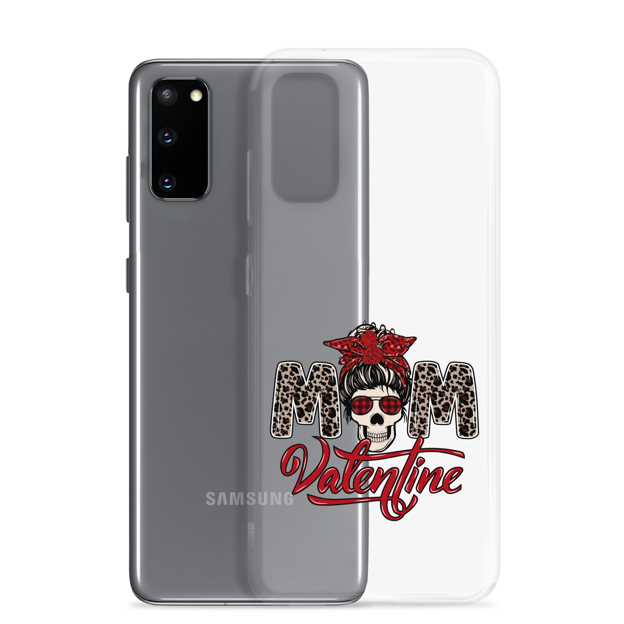 Skull Mom Valentine Clear Case for Samsung®