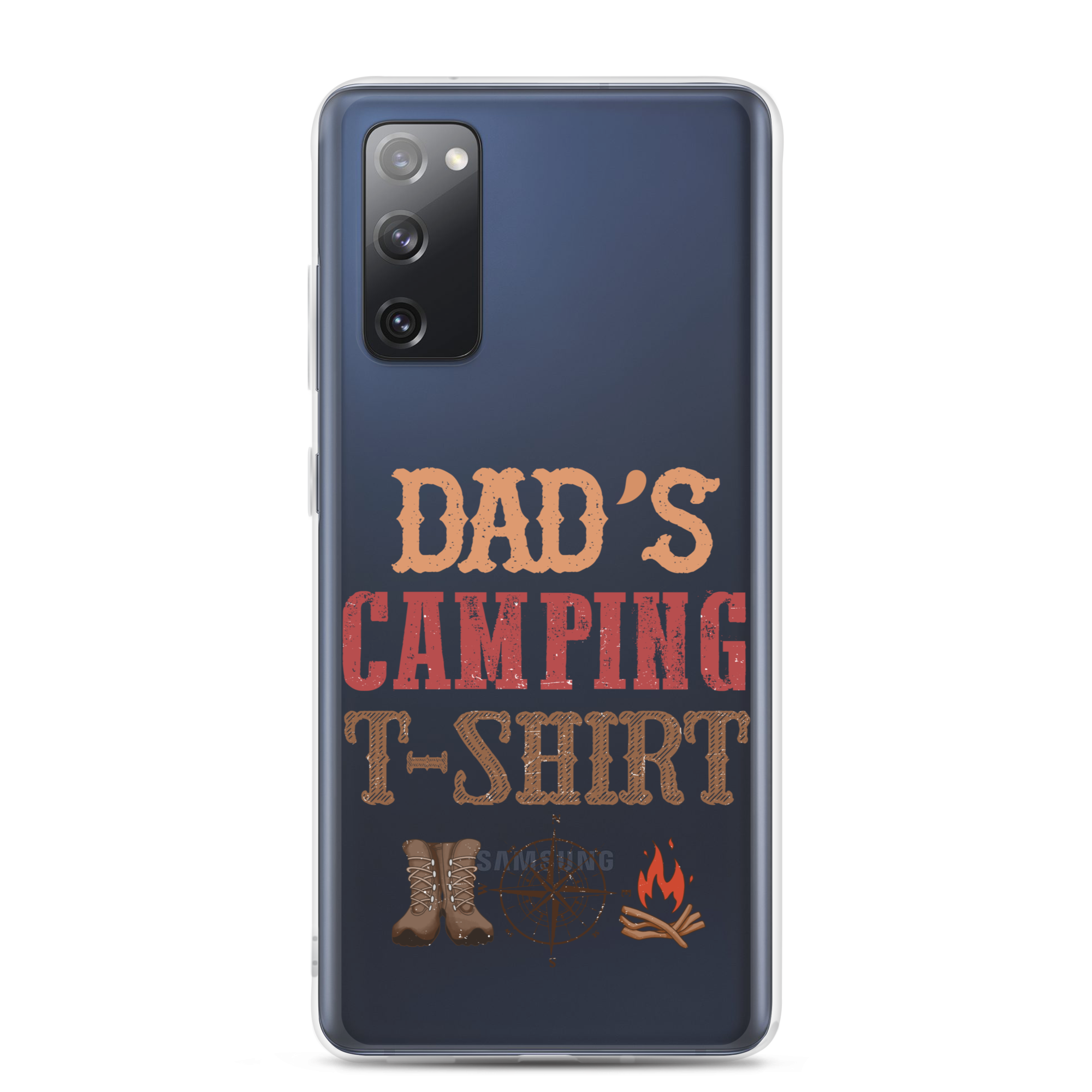 Dad's Camping T-Shirt Clear Case for Samsung®