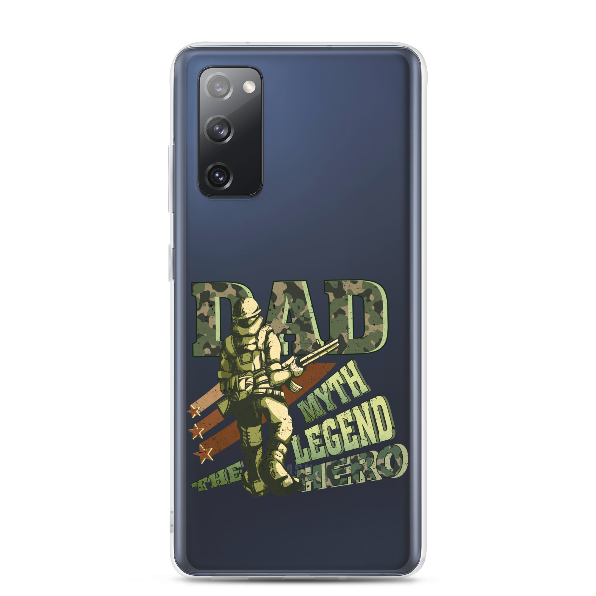 Dad The Myth The Legend The Hero Clear Case for Samsung®