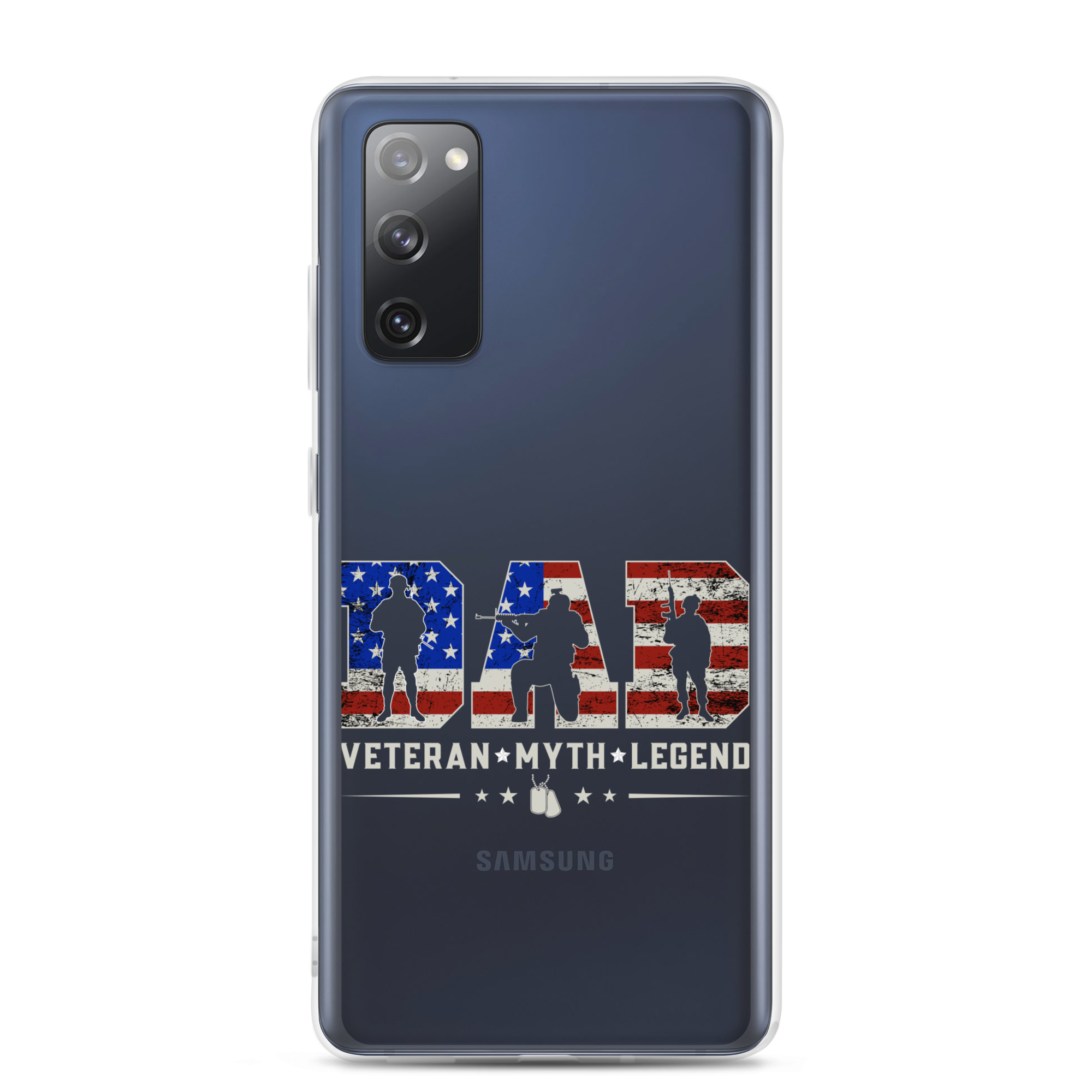 Dad Veteran Myth Legend Clear Case for Samsung®