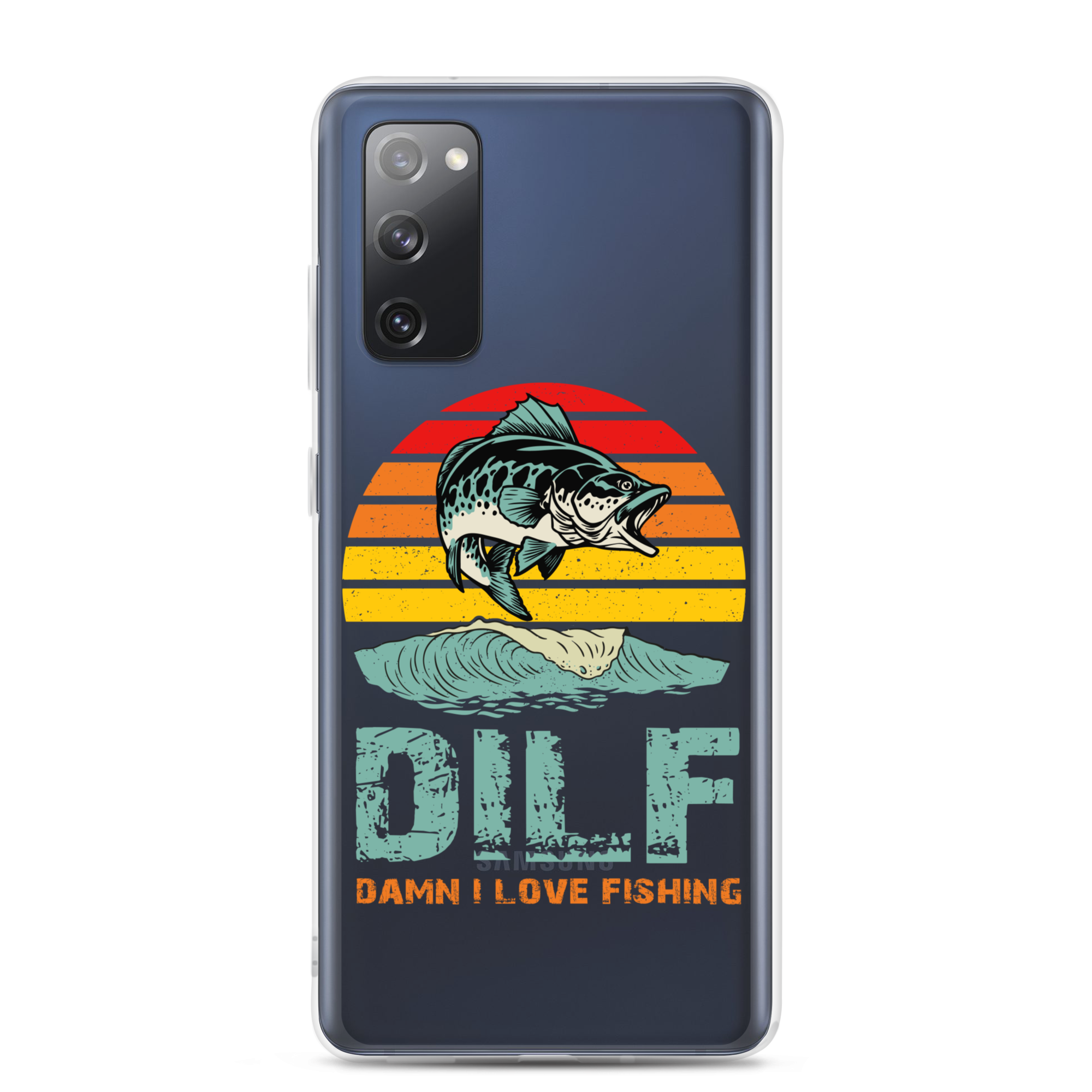 Dilf Damn I Love Fishing Clear Case for Samsung®