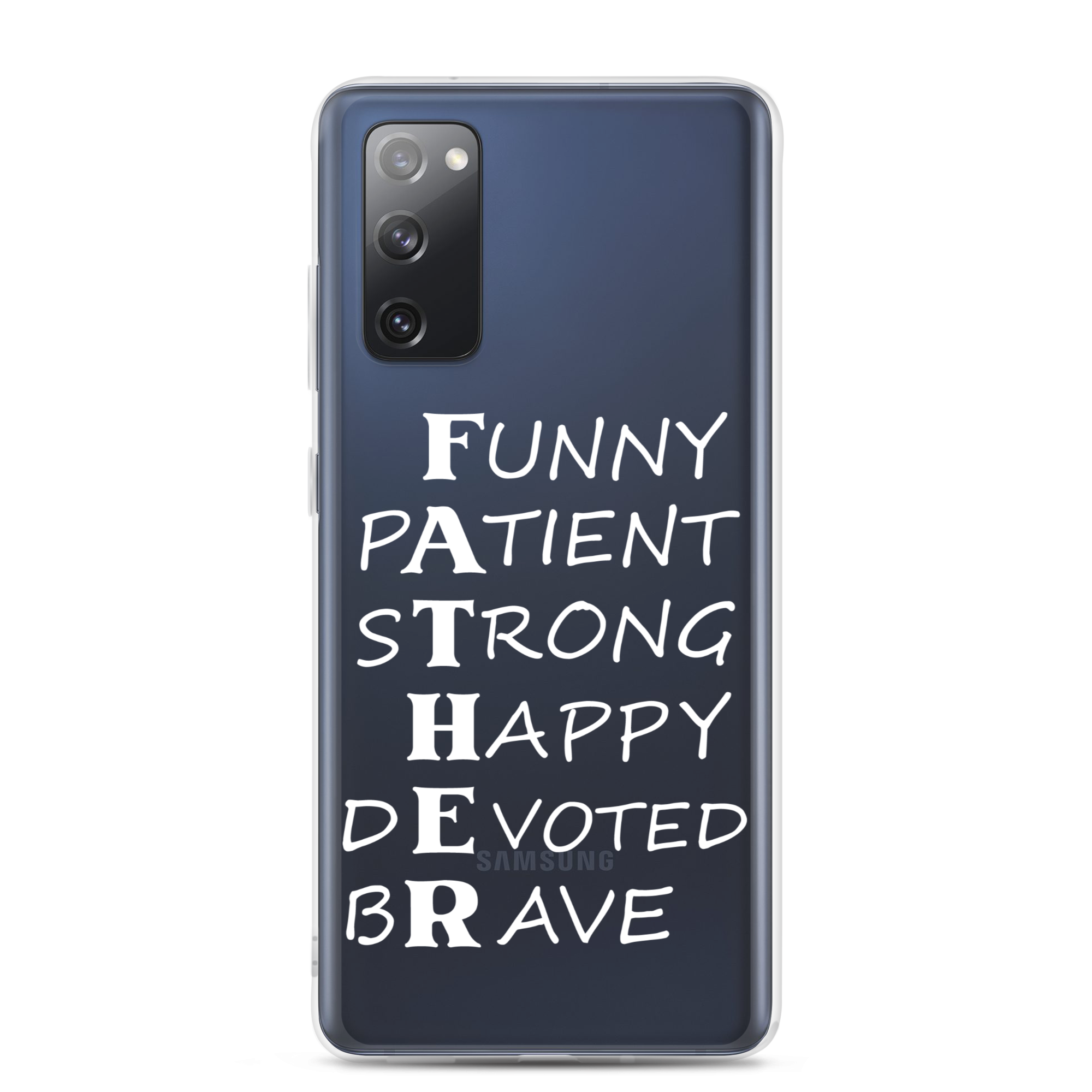 Funny Patient Strong Happy Devoted Brave Clear Case for Samsung®