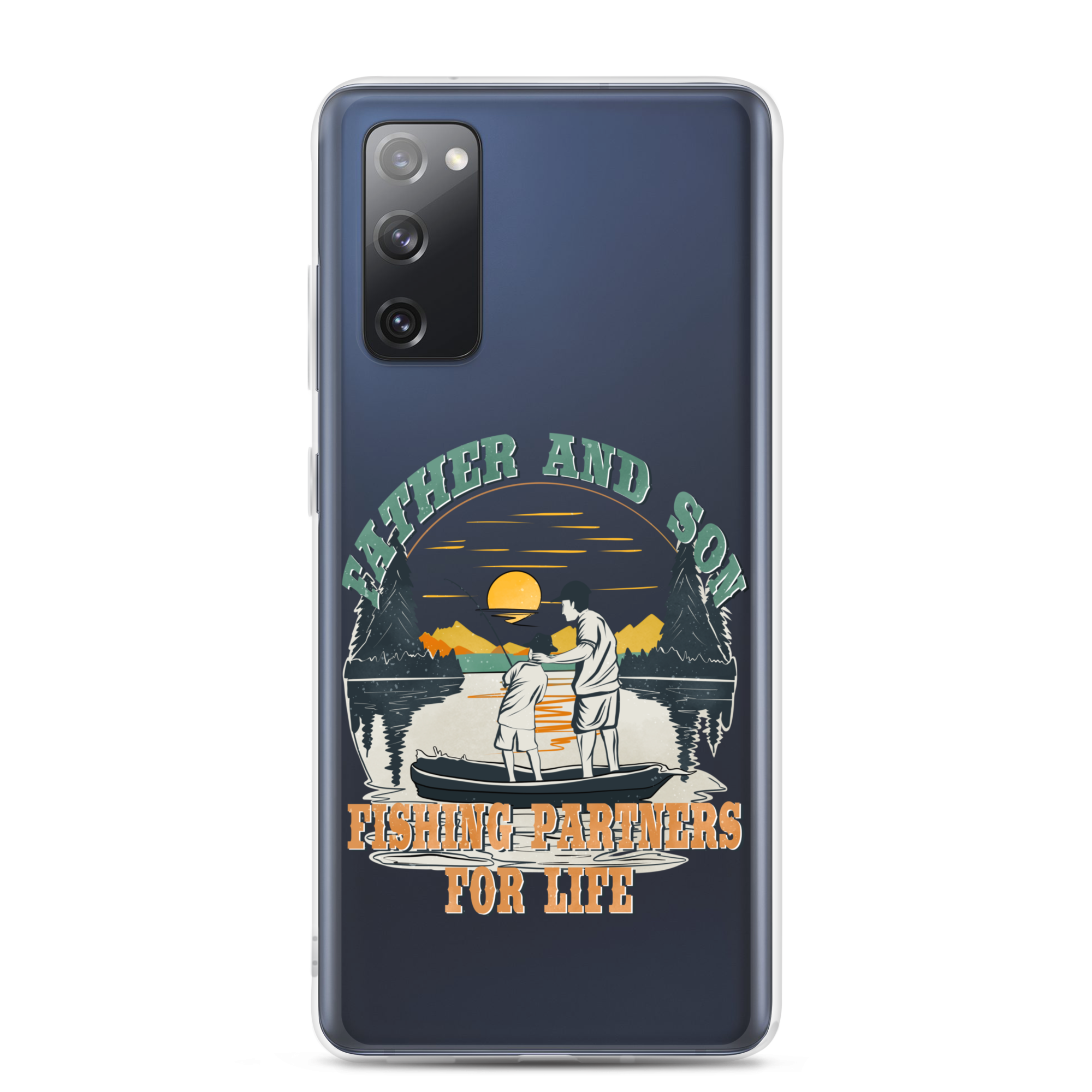 Father And Son Fishing Partners For Life Clear Case for Samsung®