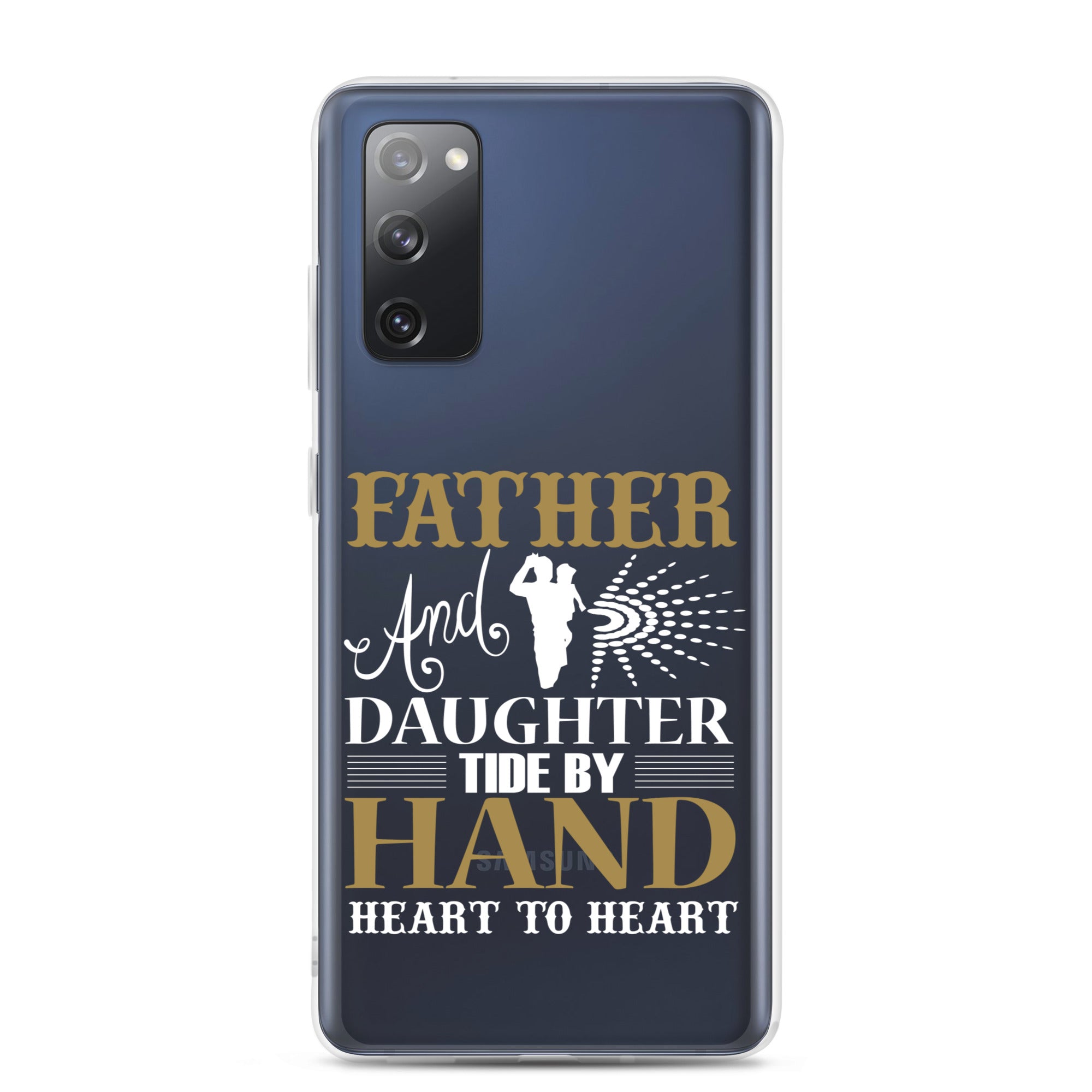 Father And Daughter Tide By Hand Heart To Heart Clear Case for Samsung®