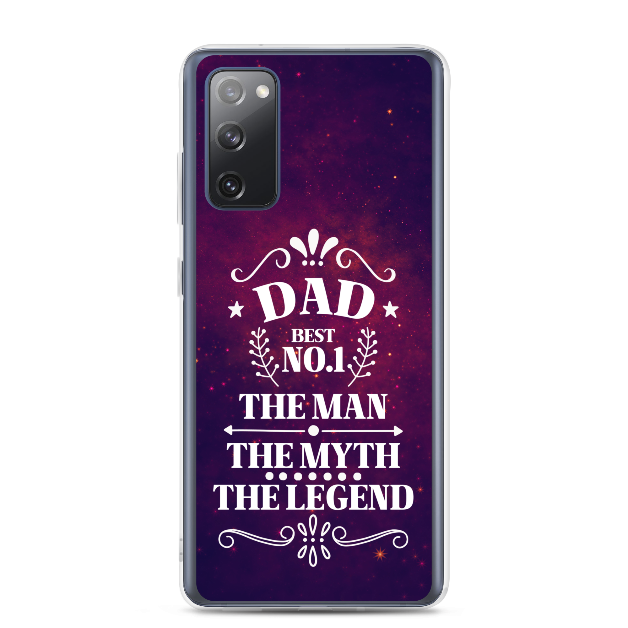 Dad Best Number 1 The Man The Myth The Legend Clear Case for Samsung®