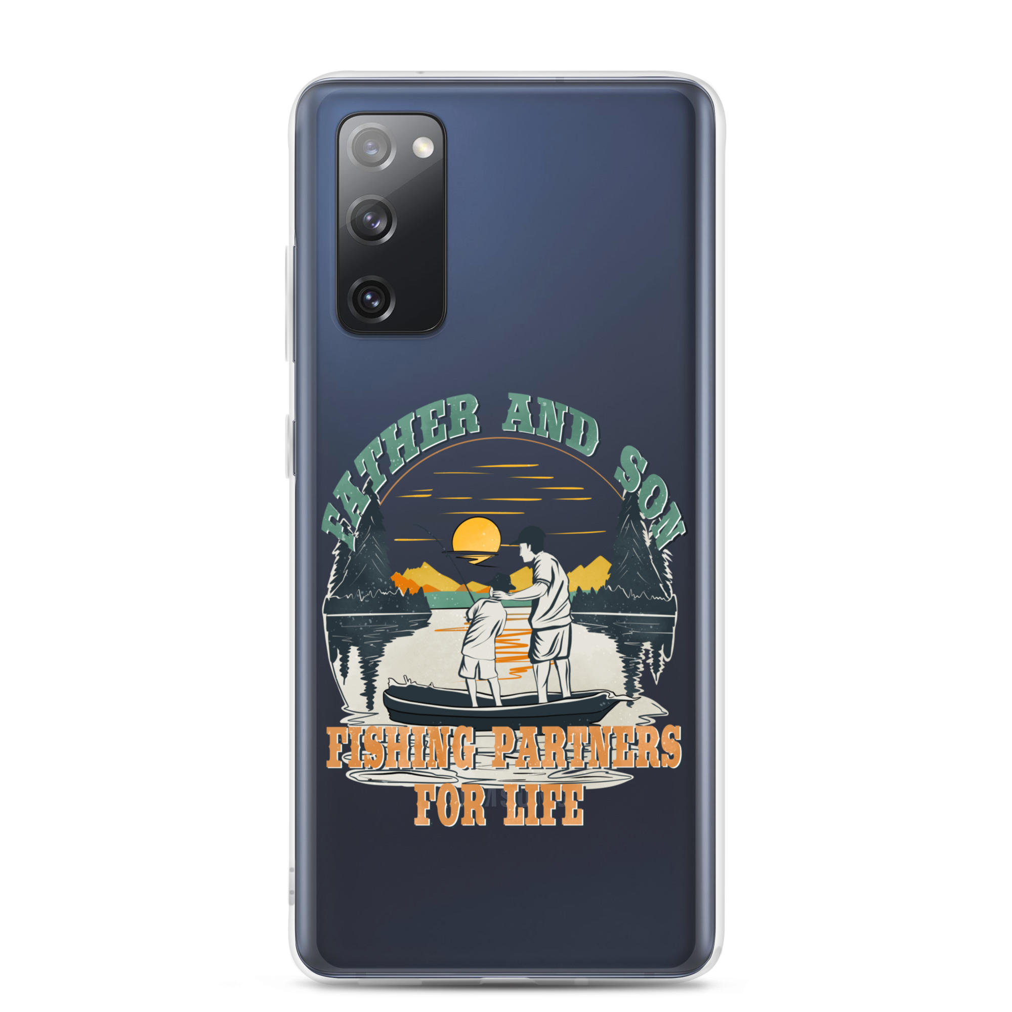 Father And Son Fishing Partners For Life Clear Case for Samsung®