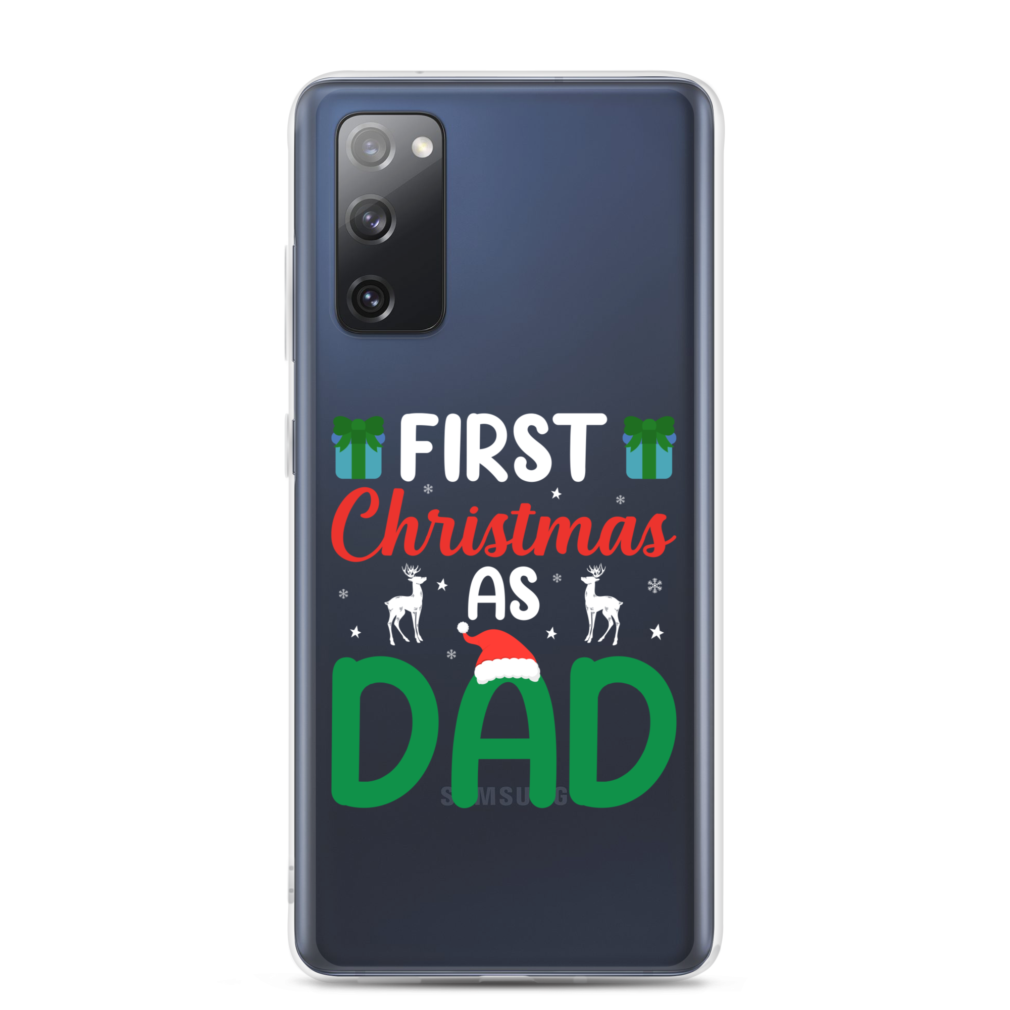 First Christmas As Dad Clear Case for Samsung®