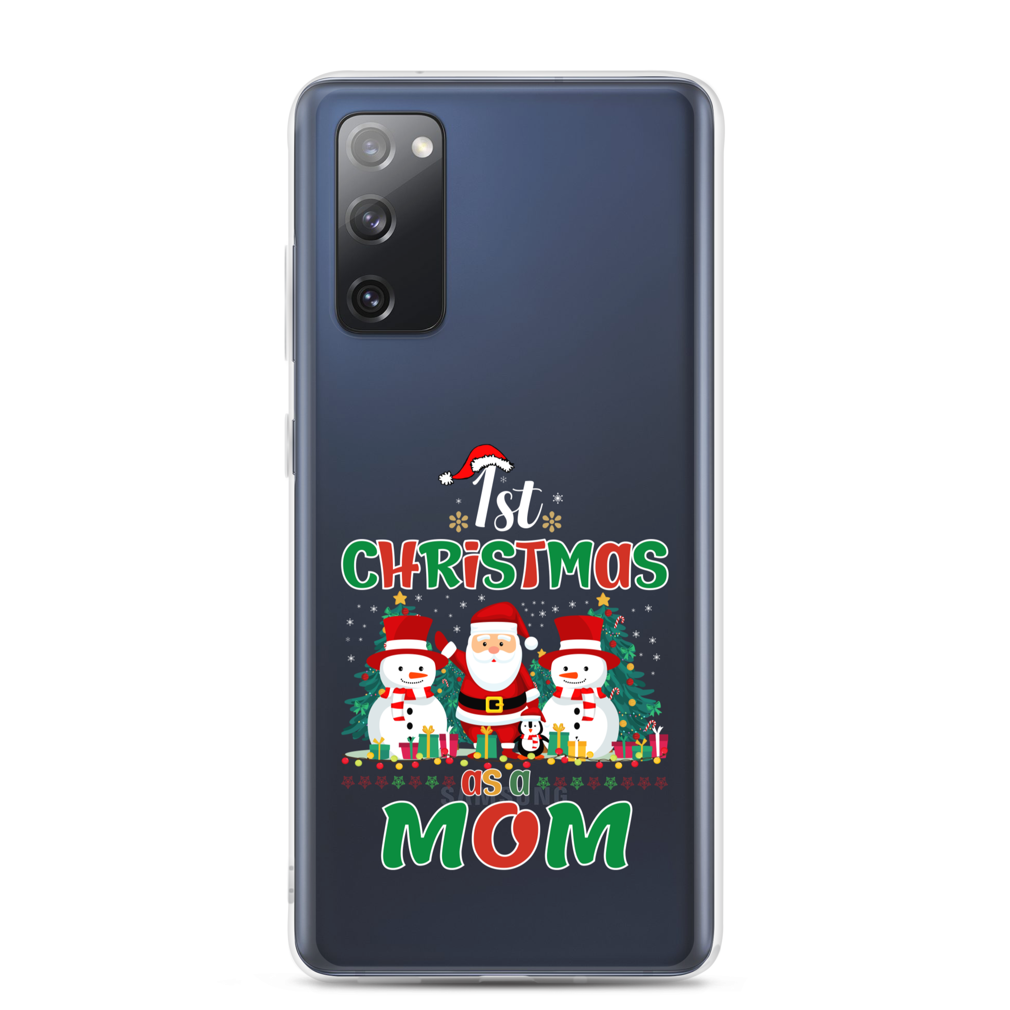 1st Christmas As A Mom Clear Case for Samsung®