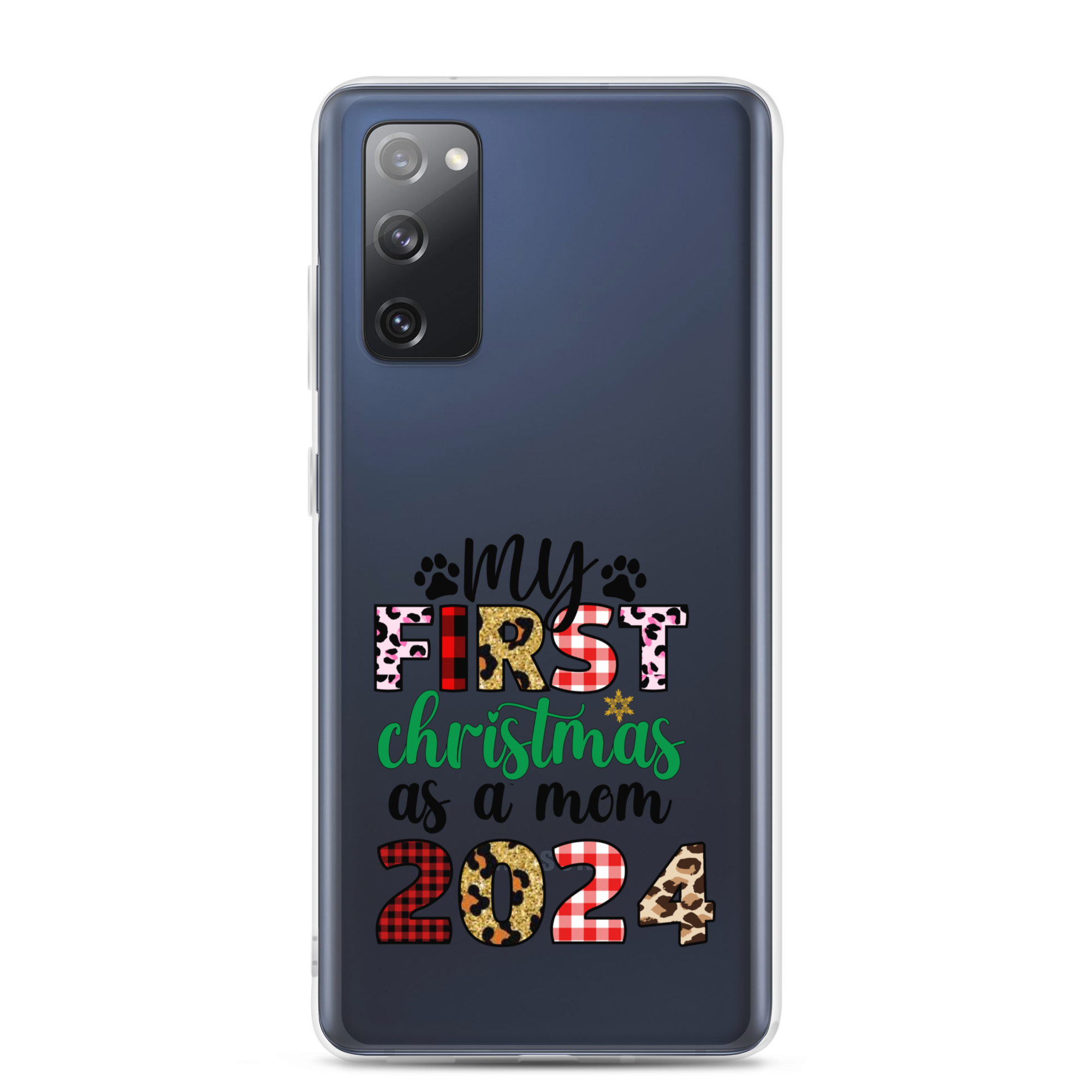 My First Christmas As A mom 2024 Clear Case for Samsung®