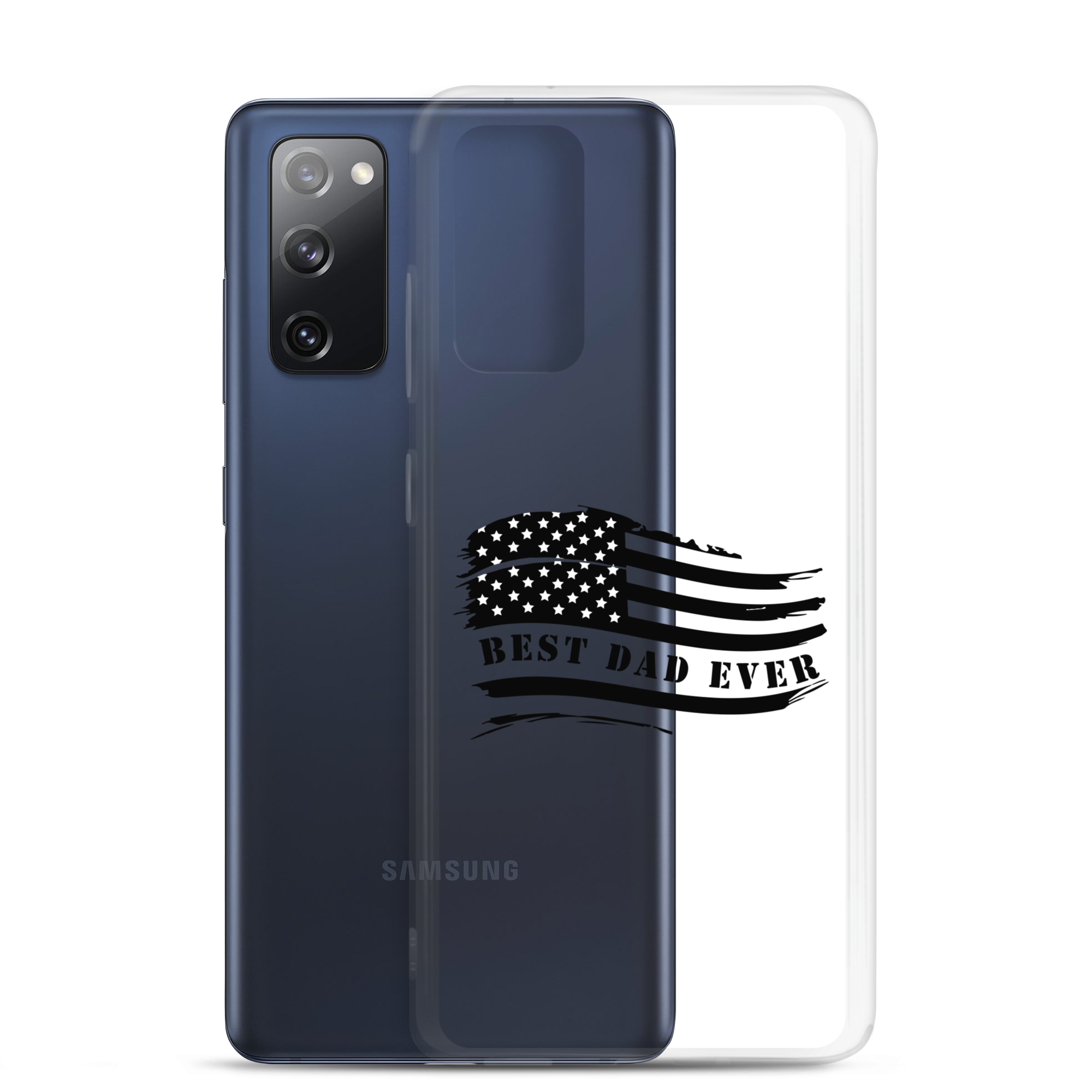 Best Dad Ever American Flag Clear Case for Samsung®